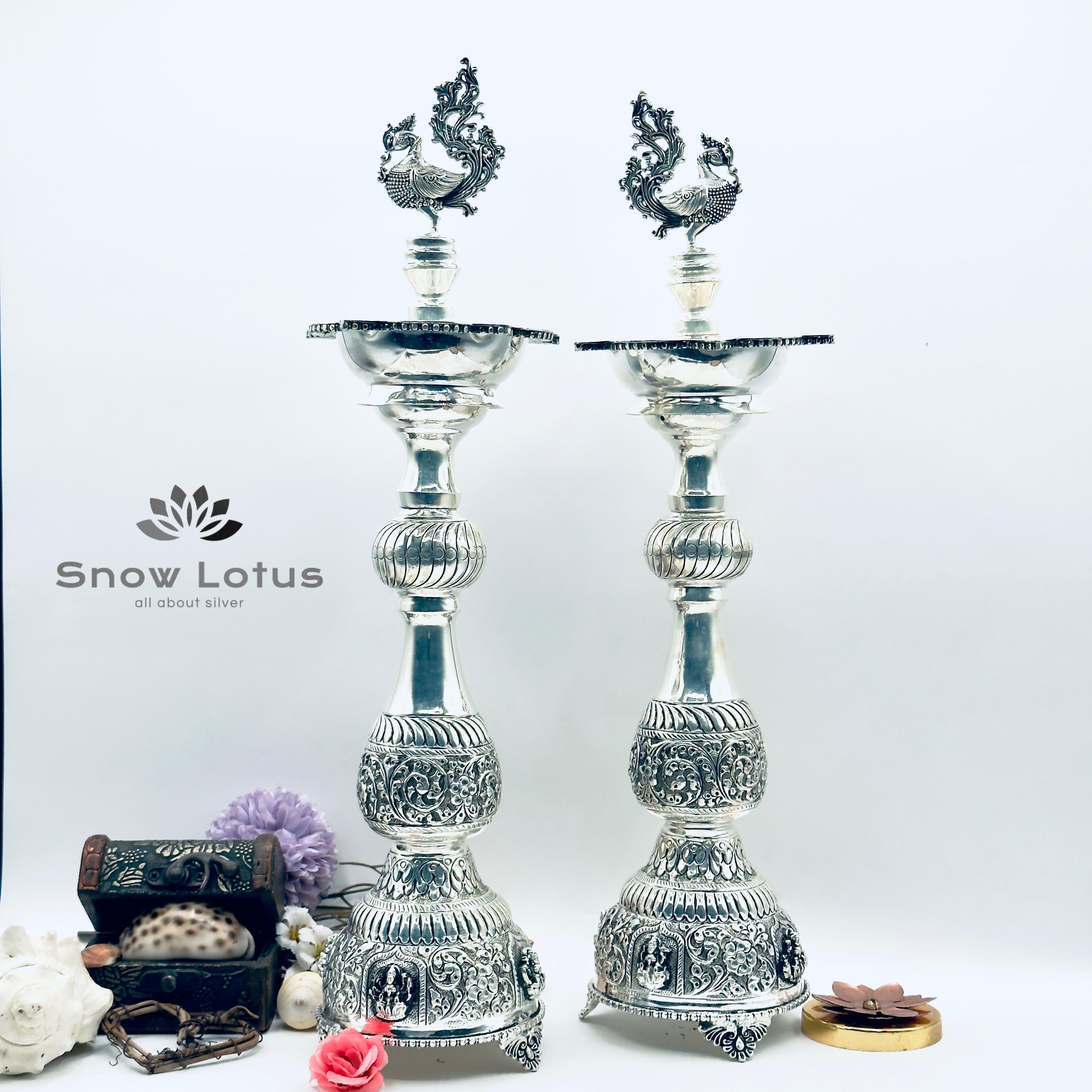 Ashtalakshmi Diyas Long 17"