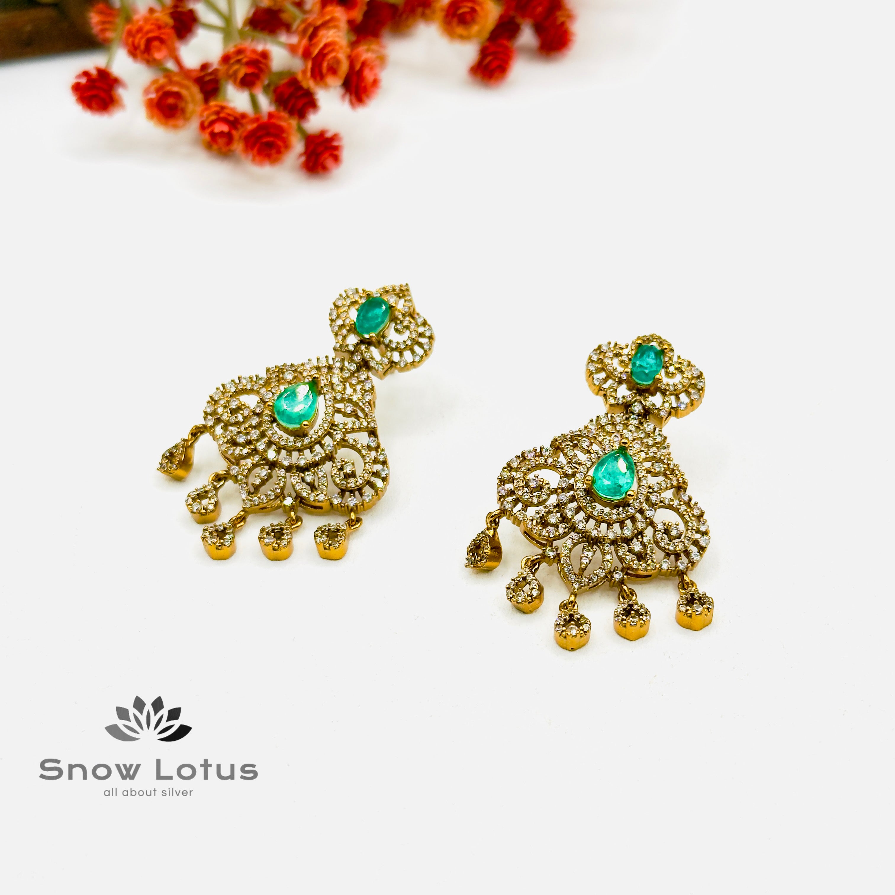 Tiny Drops CZ Chandbali
