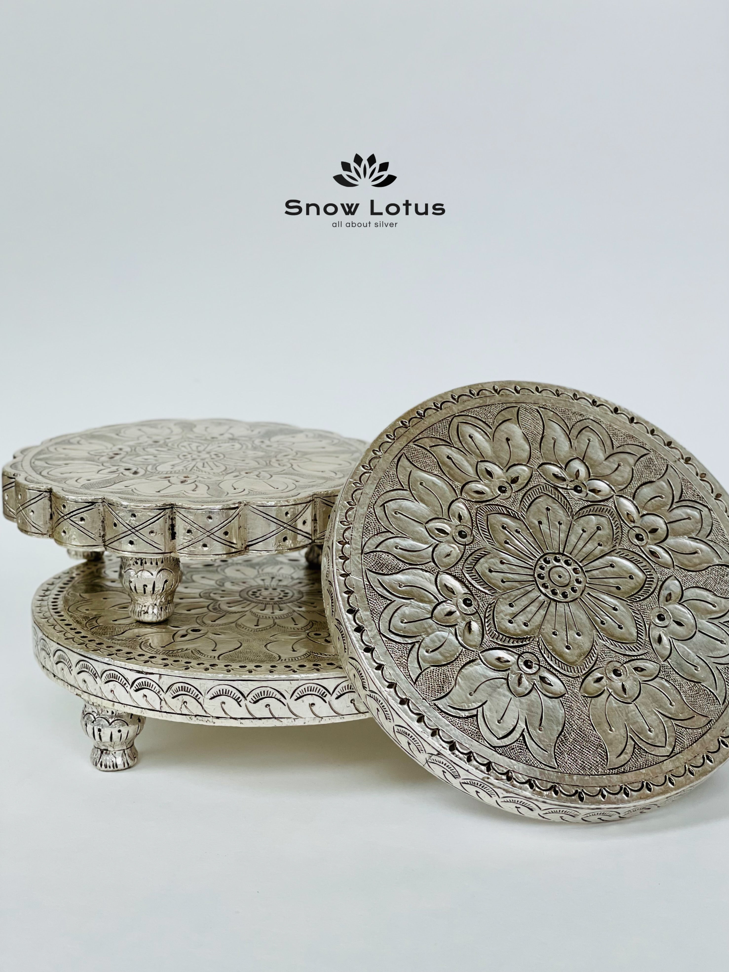 999 Silver Peetam (Teak wood)