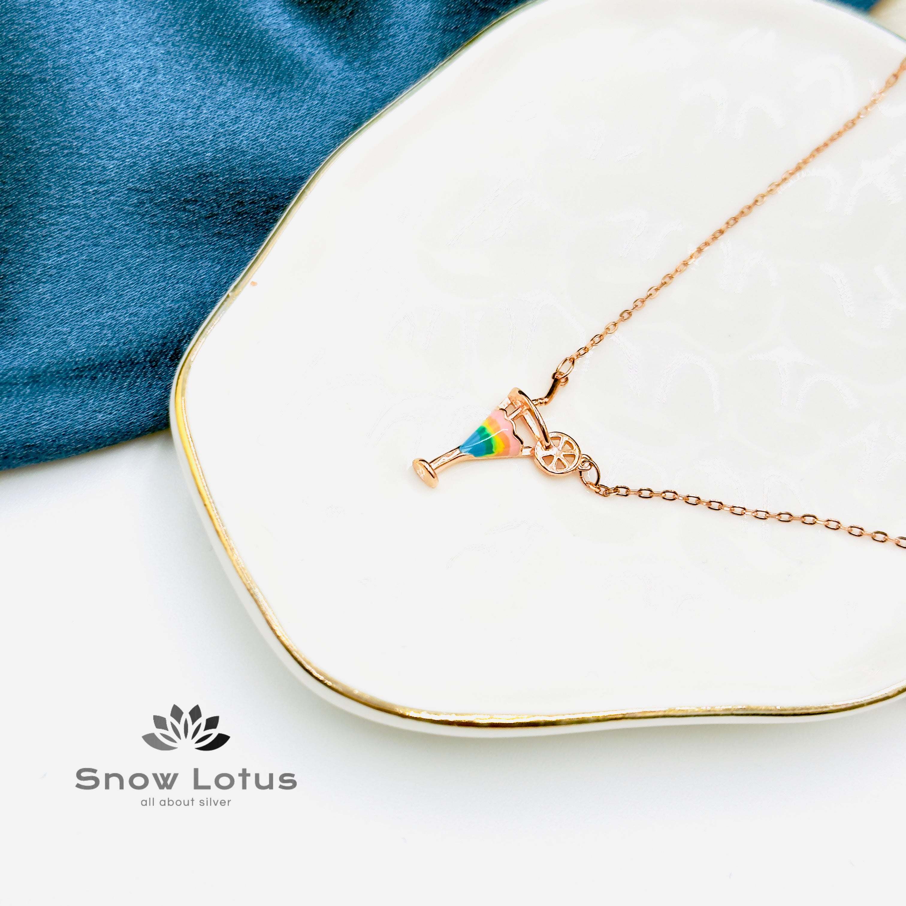 Mocktail Rosegold Neckpiece