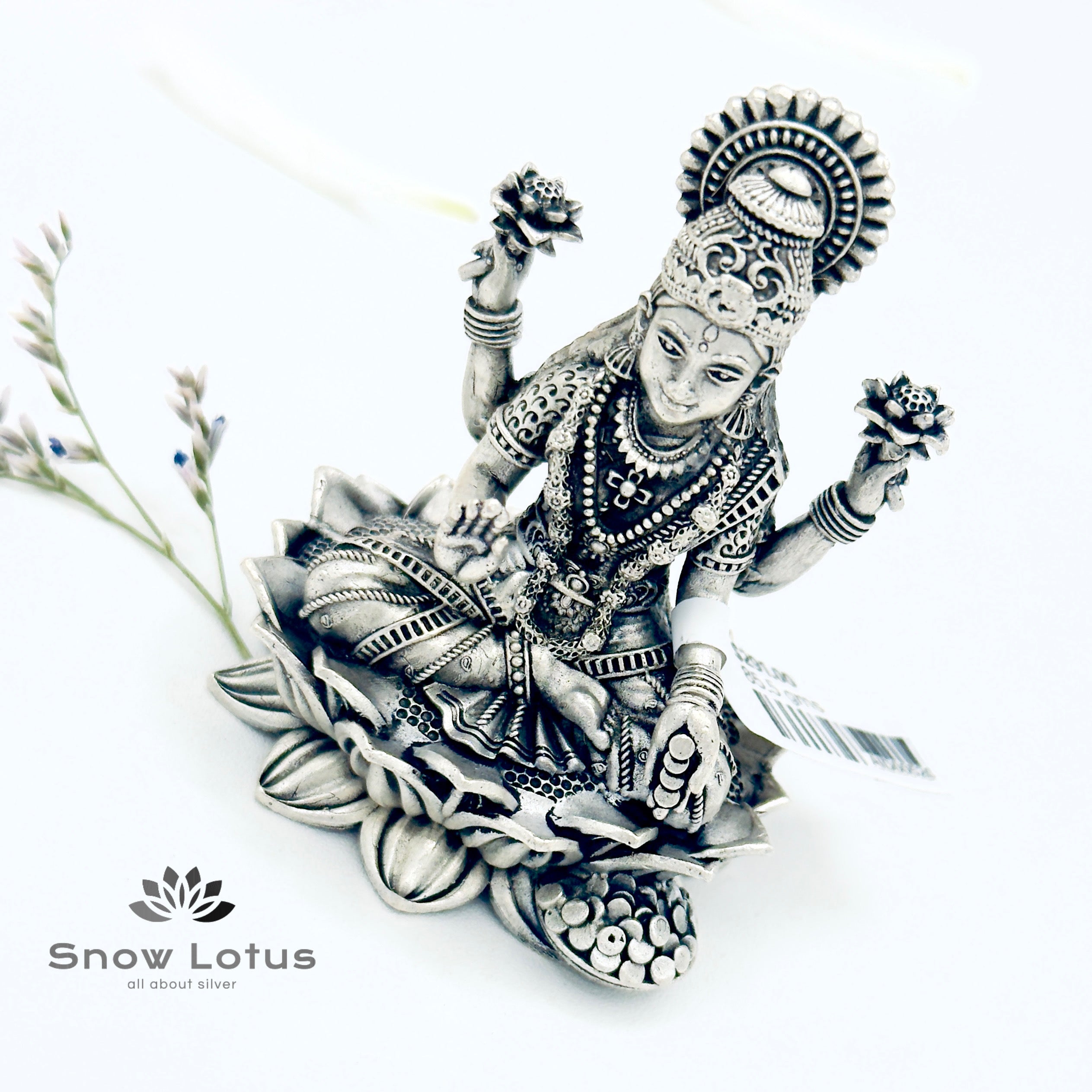 Lakshmi Devi Lotus Antique 3D M2