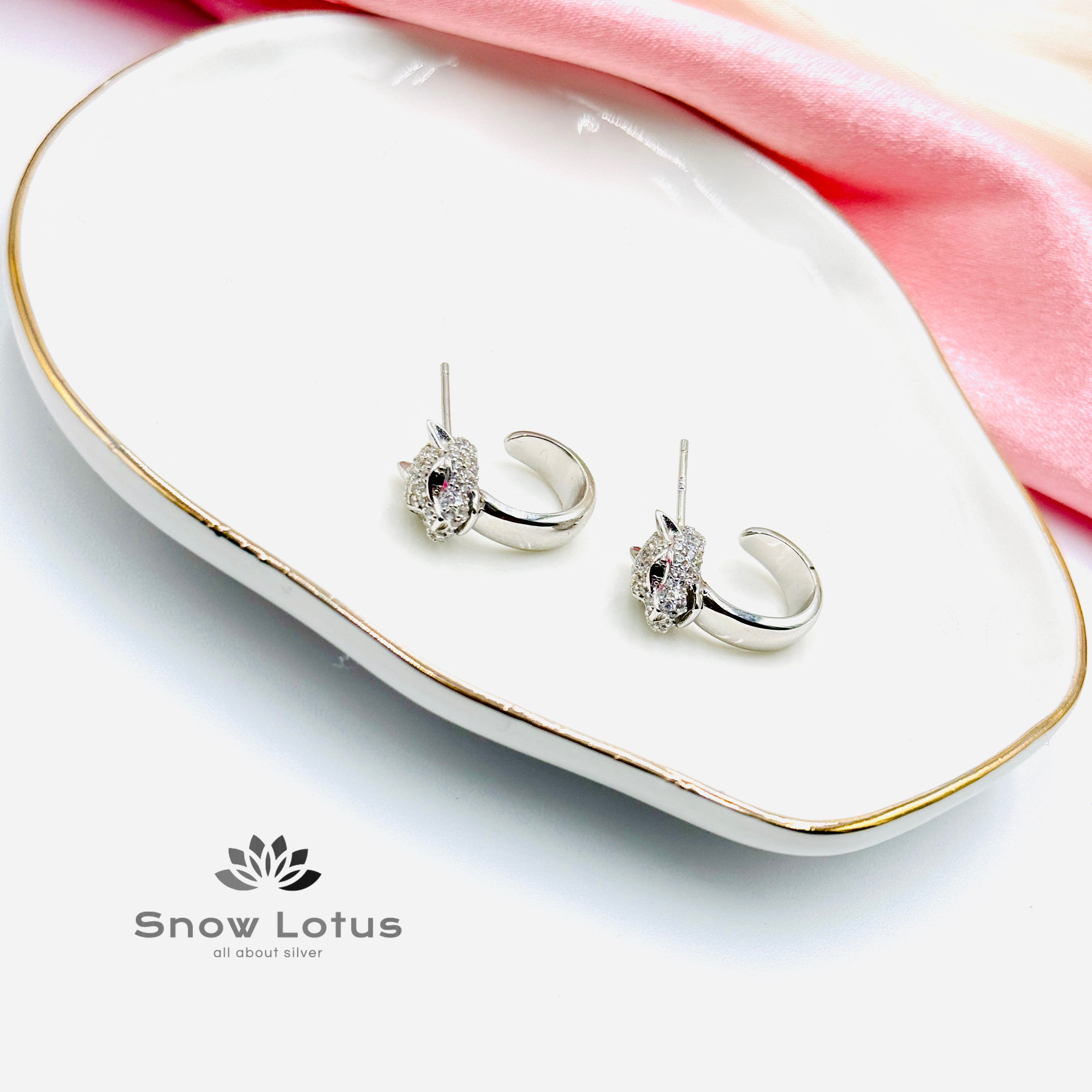 Fierce Jaguar Ring Earrings