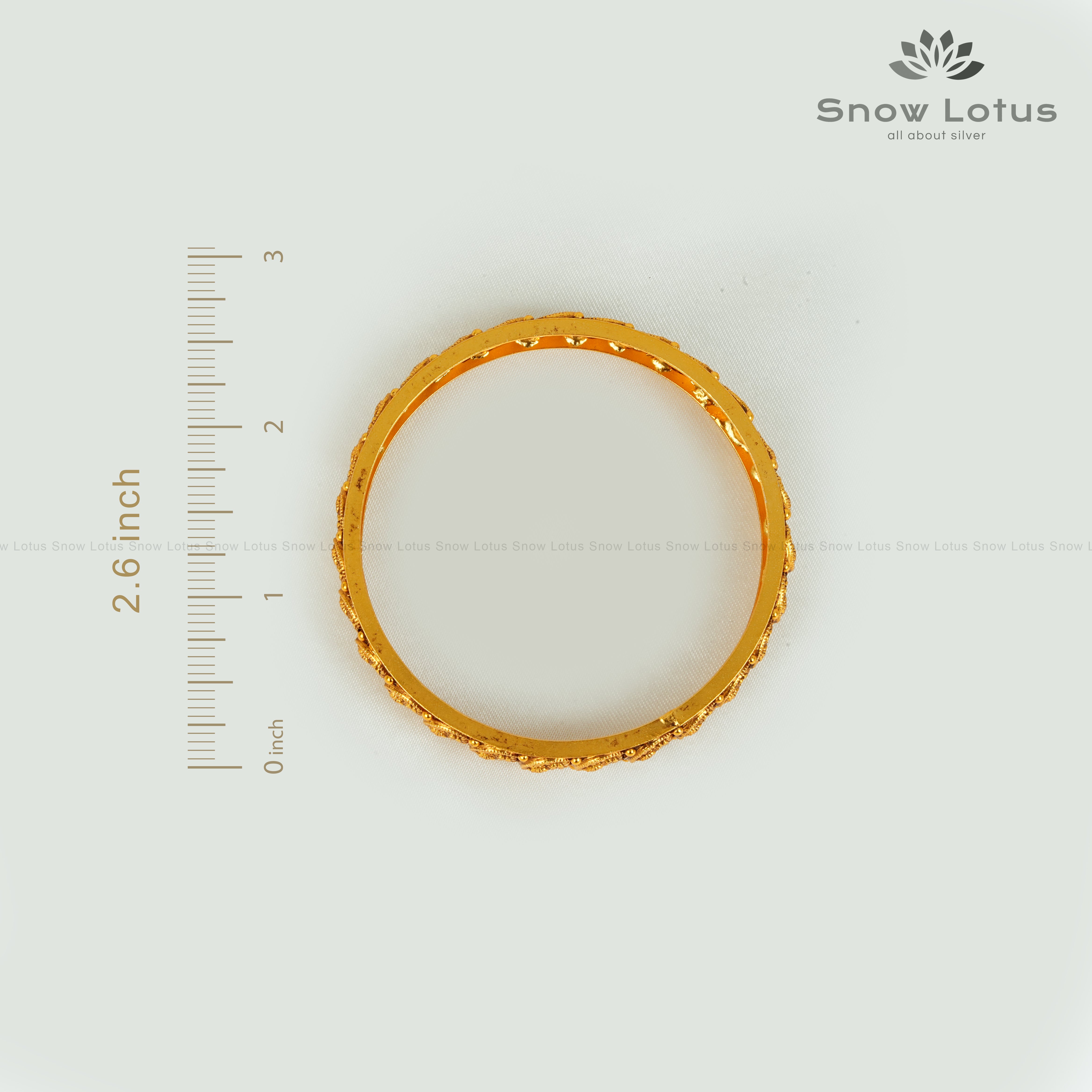 Traditional Lakshmi Kasu Bangle Pair