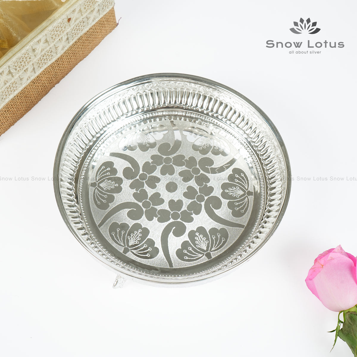 Nakshi Pooja Plate Elephant Legs