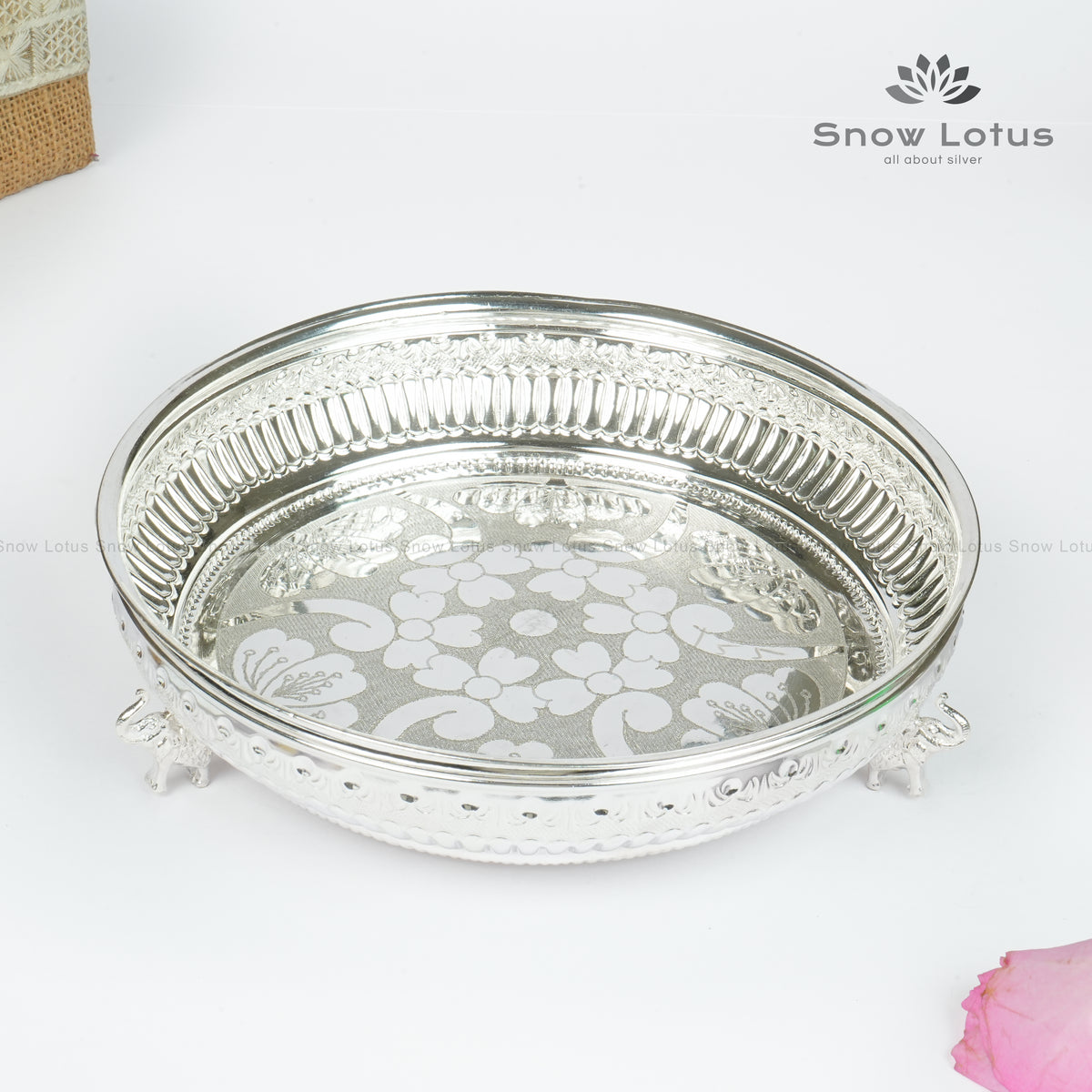 Nakshi Pooja Plate Elephant Legs