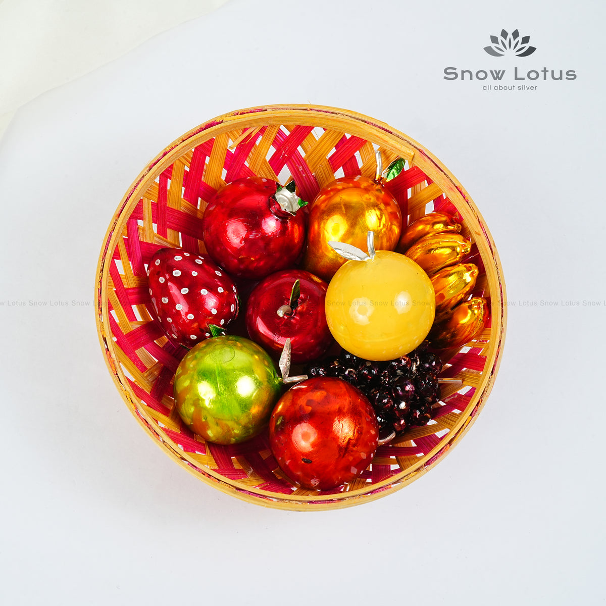 Multi colored Enamel Fruit Set