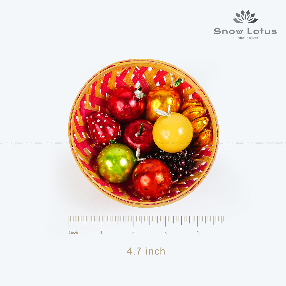 Multi colored Enamel Fruit Set