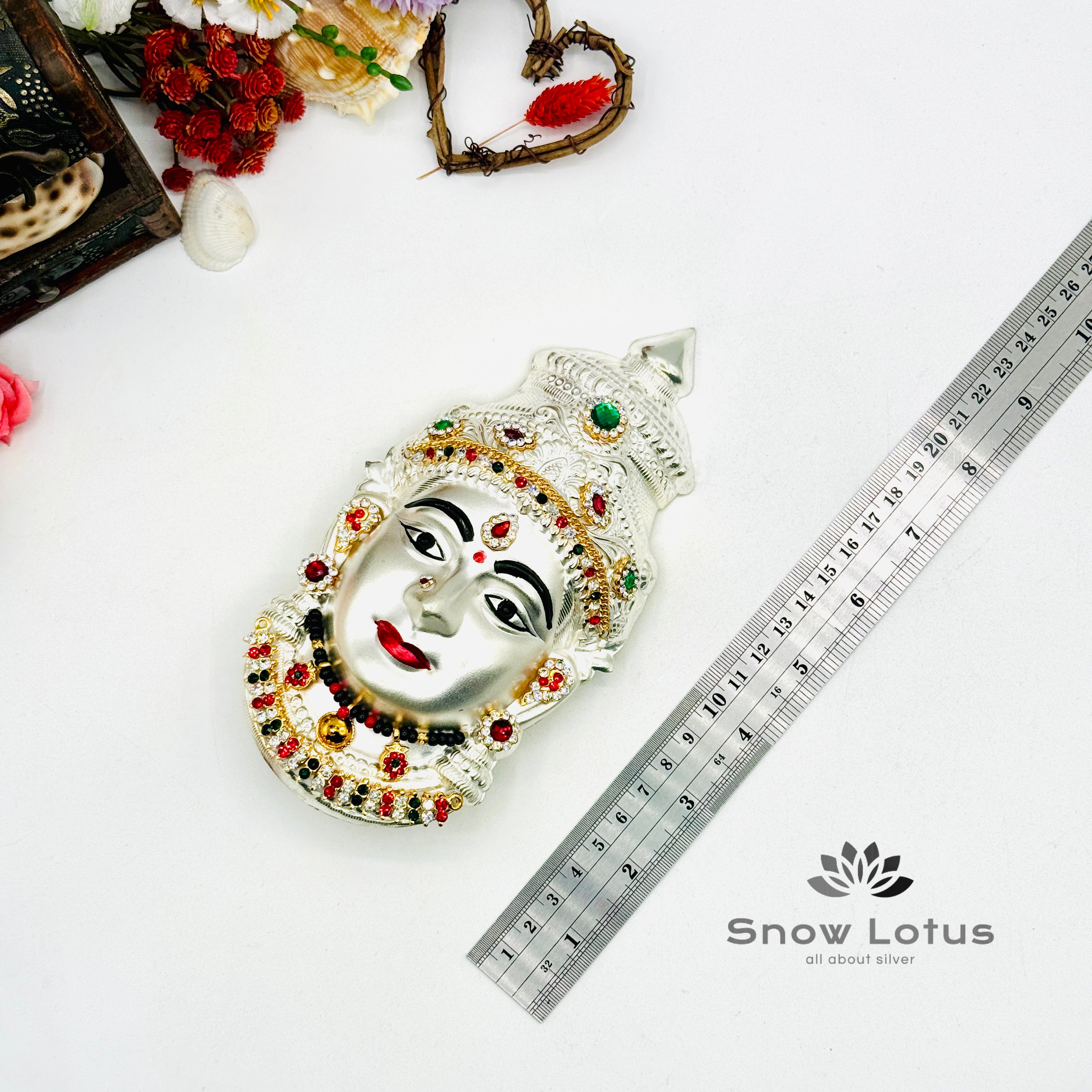 Ammavari face Matte Finish silver with Accessories M3