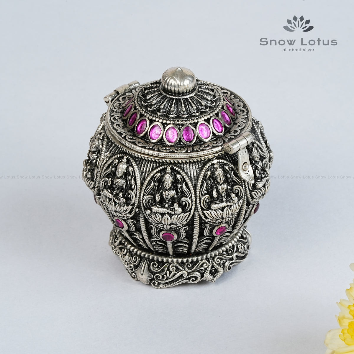 AD Stone AshtaLakshmi Kumkum Box