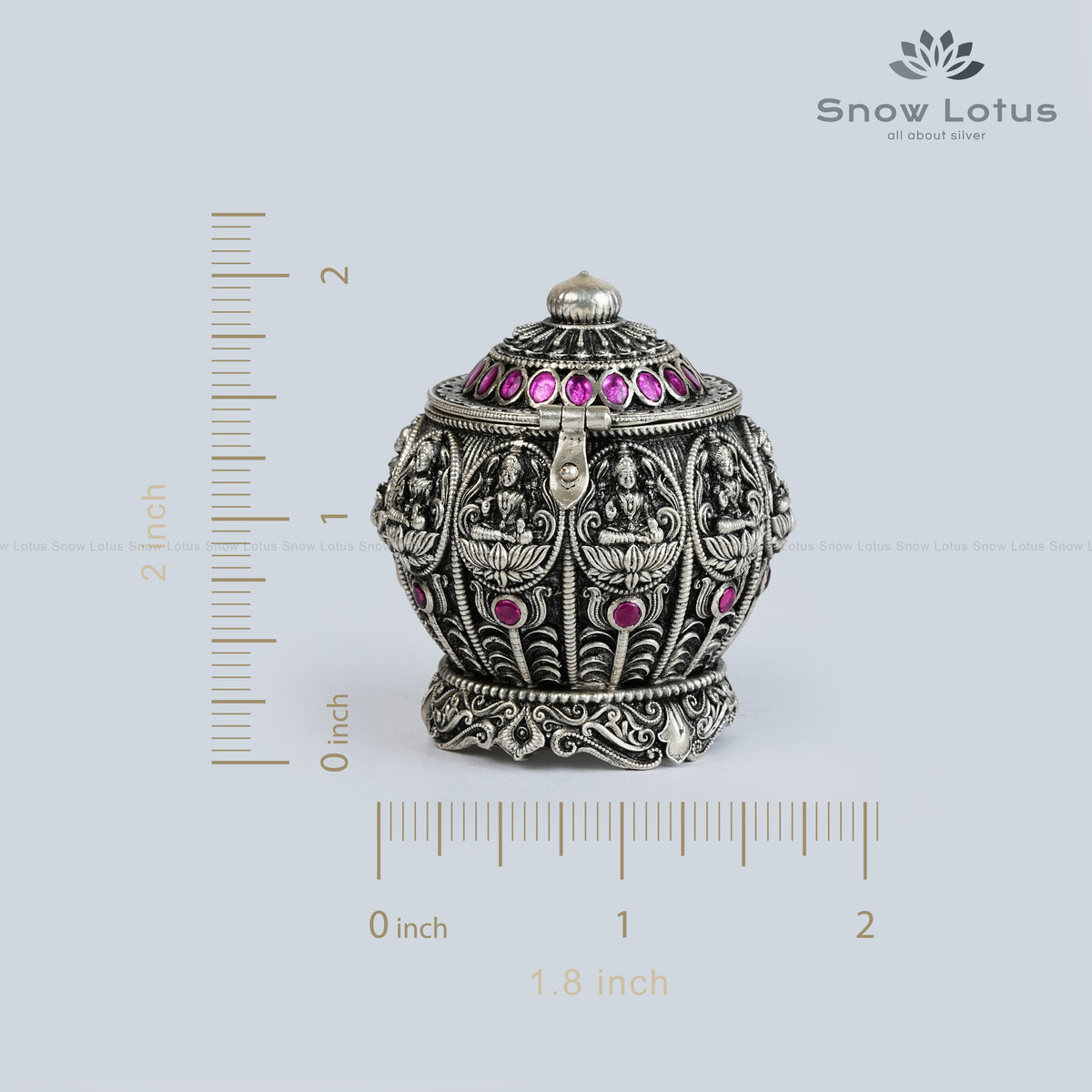 AD Stone AshtaLakshmi Kumkum Box