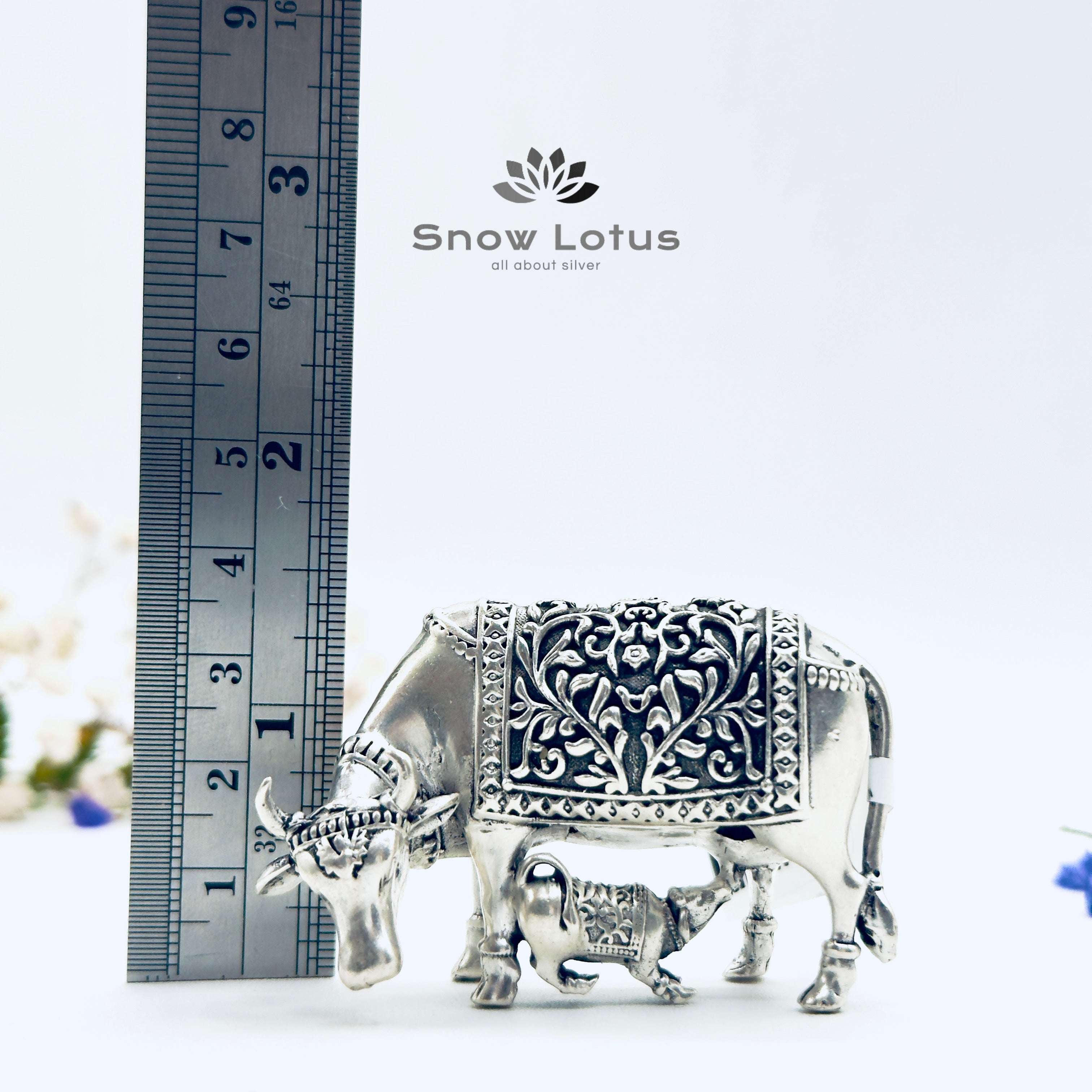 Cow and Calf Antique Solid 3D