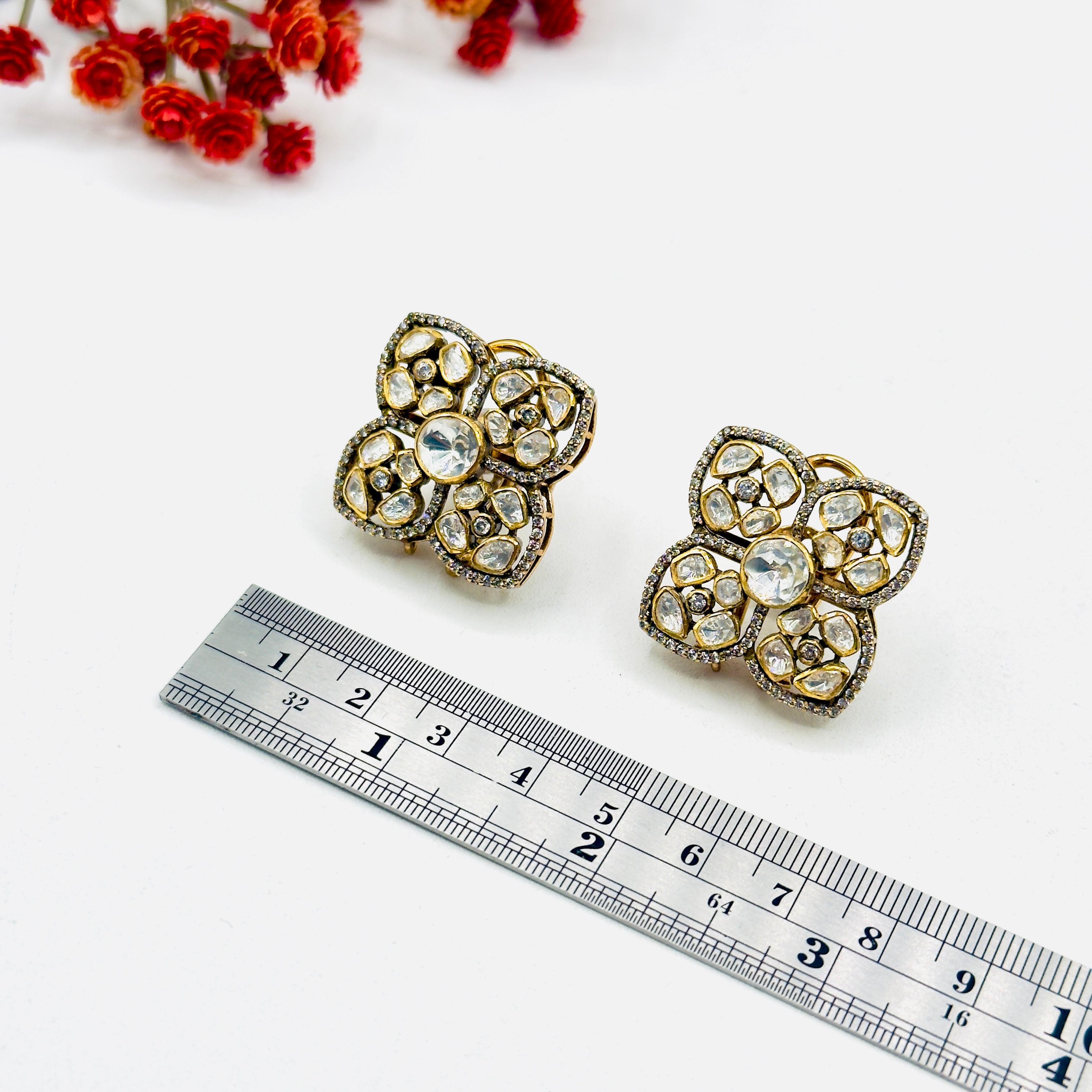 Unique Moissanite Studs