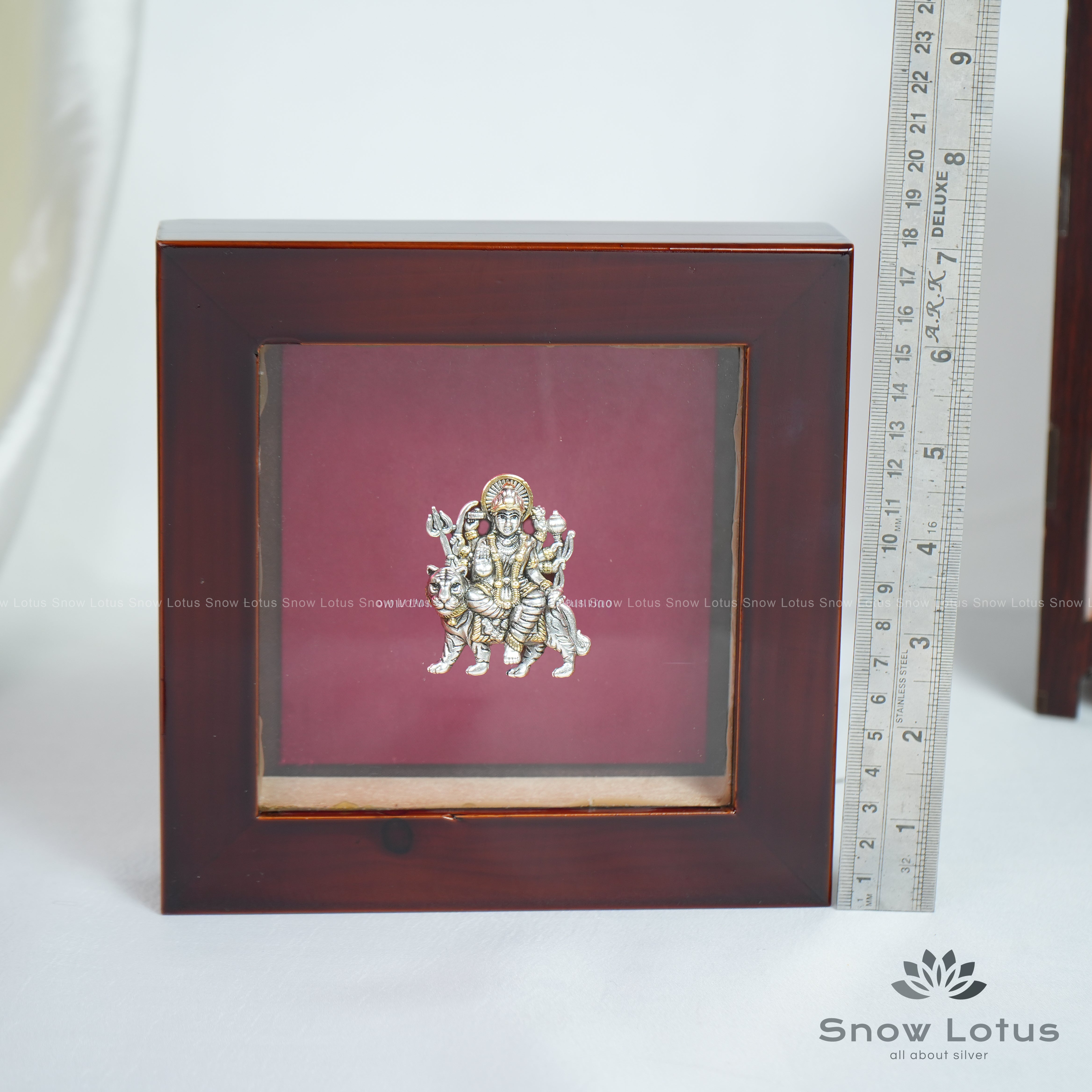 Antique 925 Durga Devi Frame 7*7