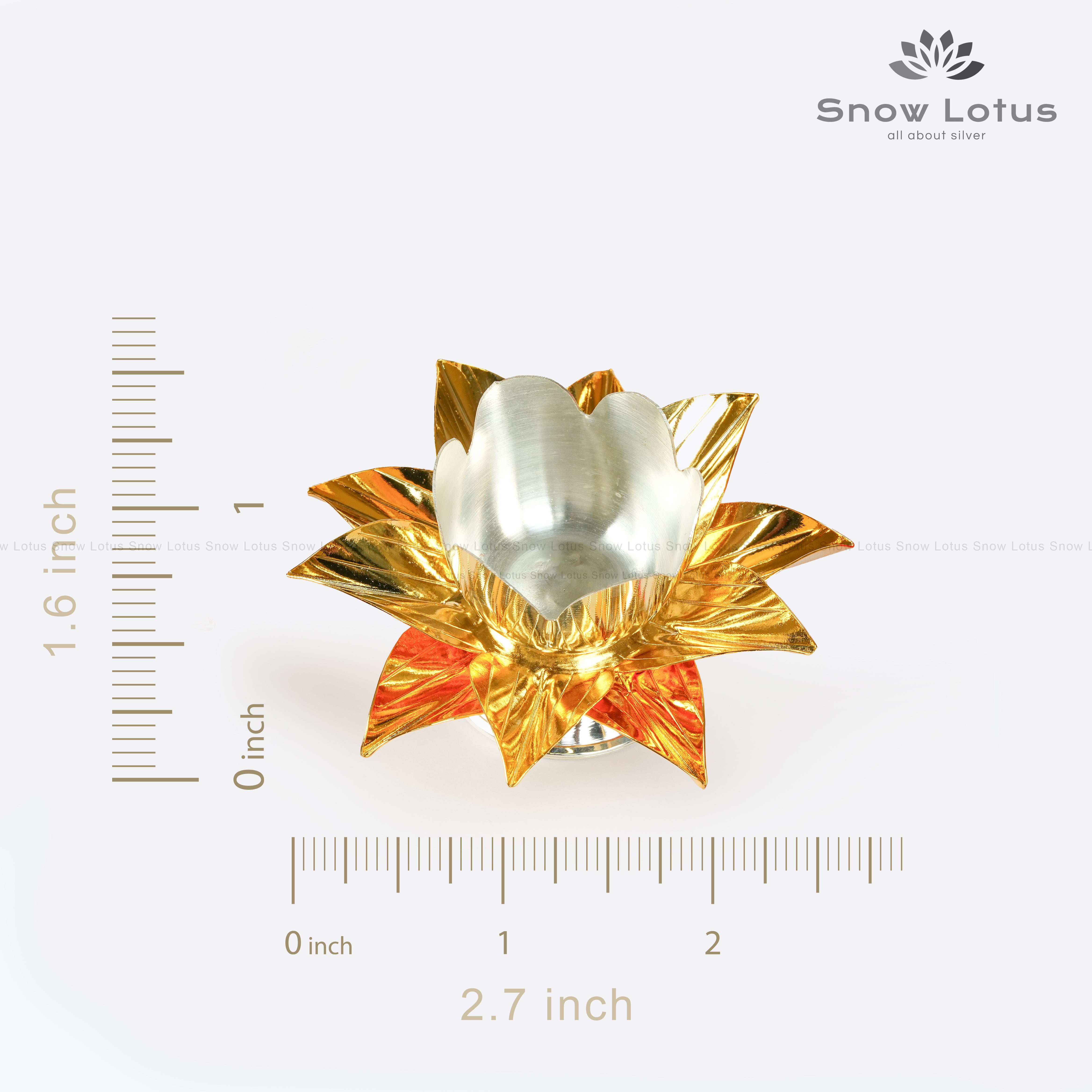 Gold Polish Lotus Bowl