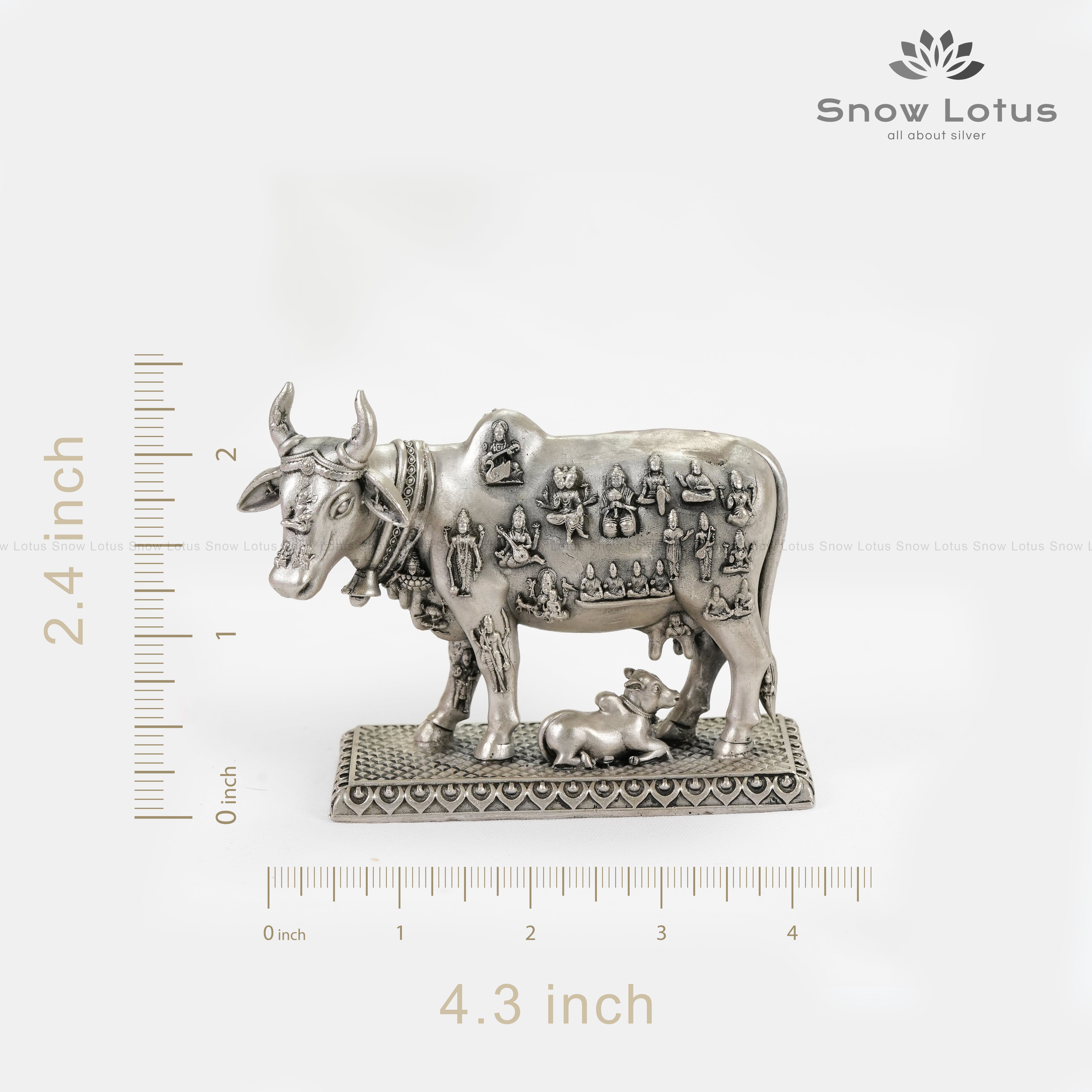 Cow and Calf with Gods Engaved