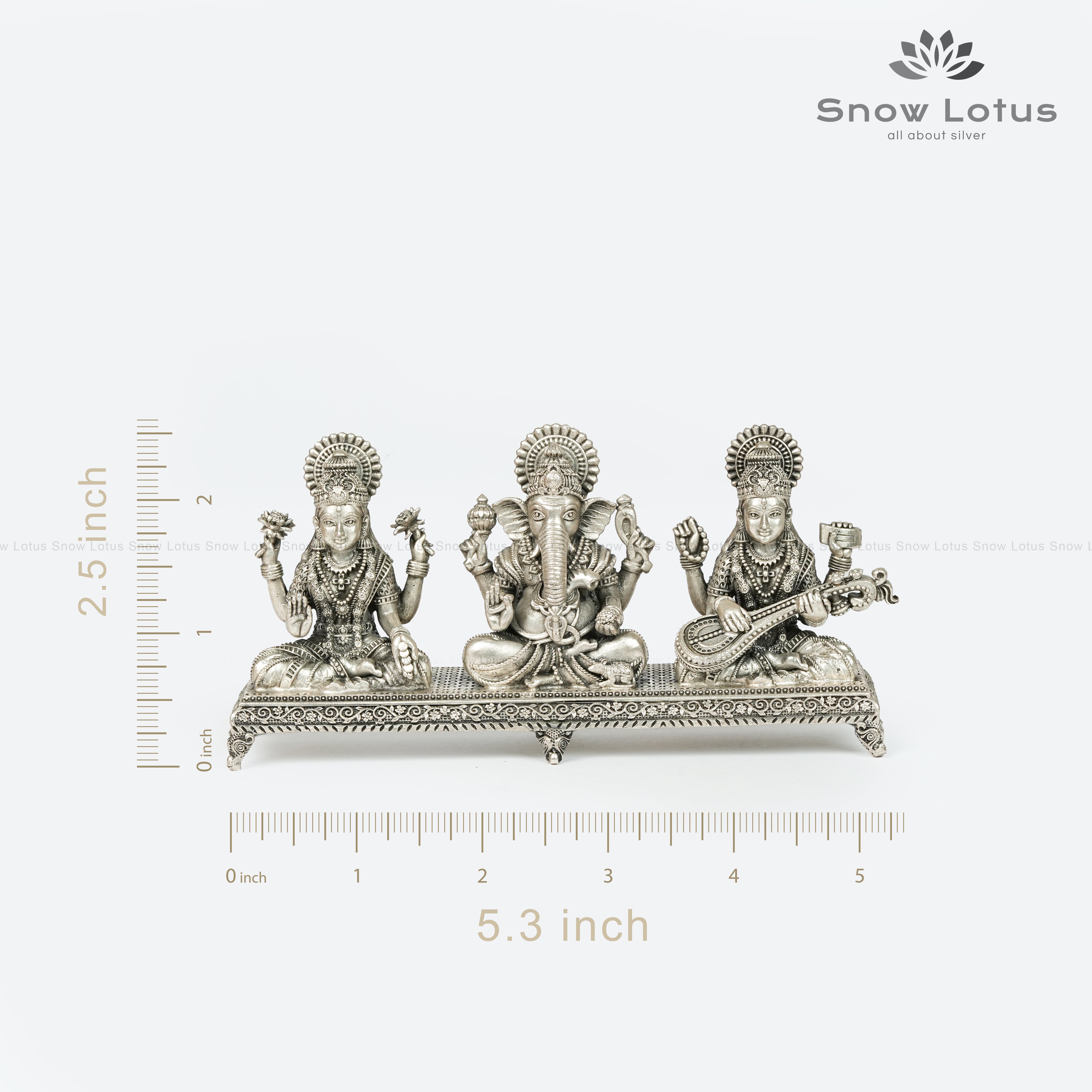 Lakshmi Ganesh Saraswathi Antique 3D