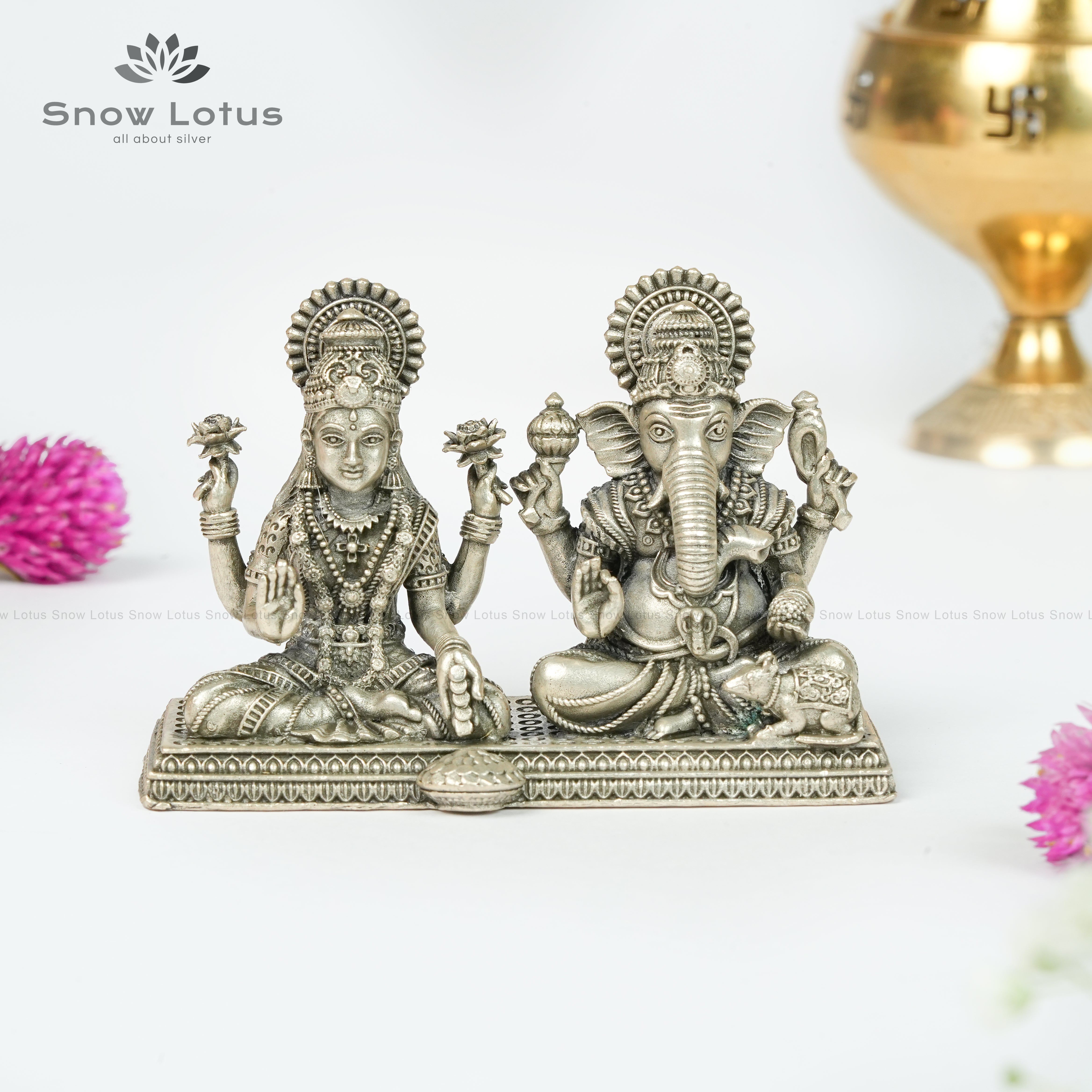 Lakshmi Ganesh Antique 3D