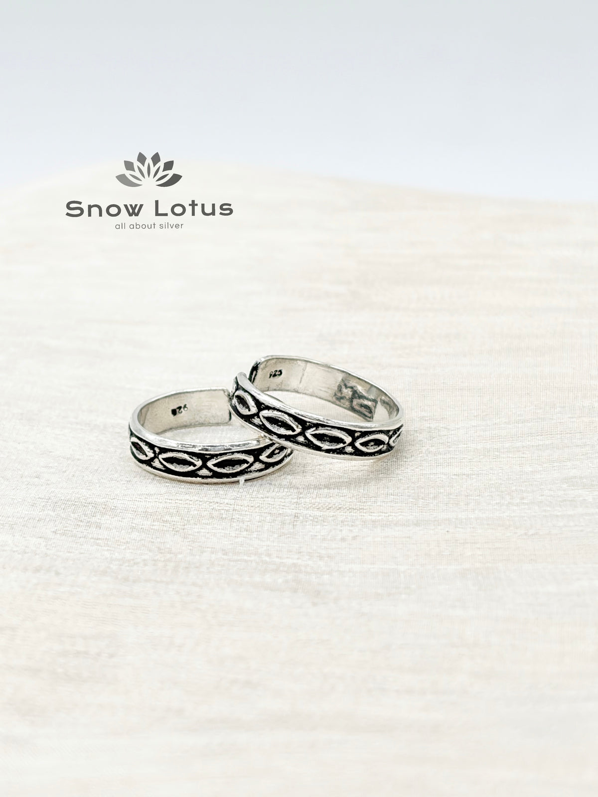 Oval Oxidised Toebands
