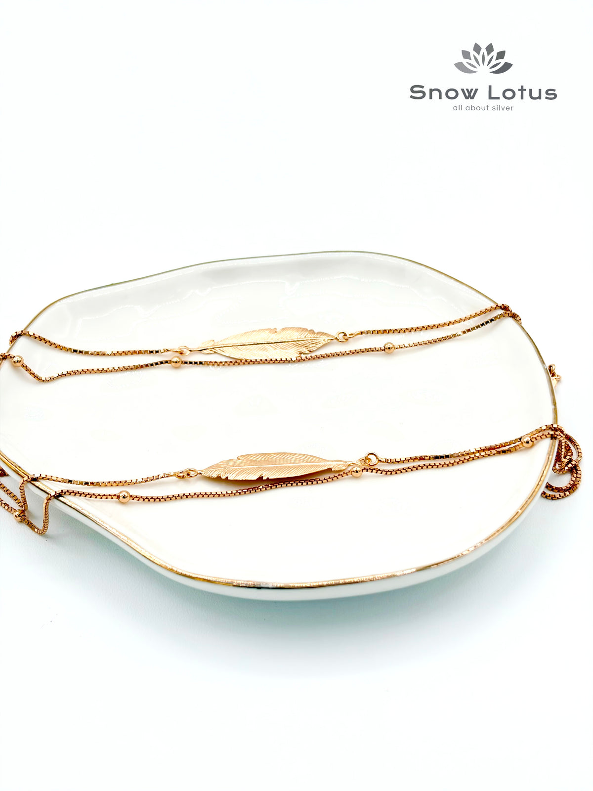 Big Leaf Double Layered Anklets