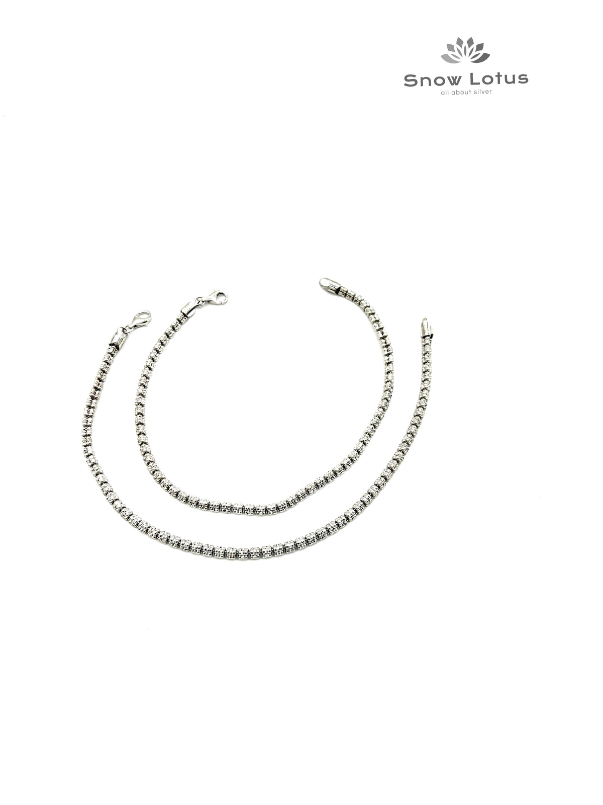Linked Rectangular Anklet