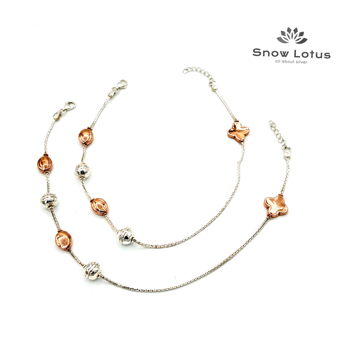 Unique Linked Anklets (10 inch)