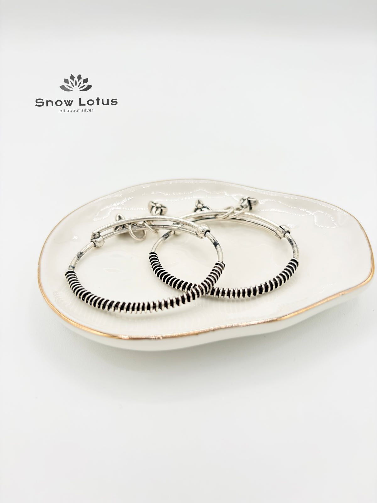Oxidised Kids Kada Pair