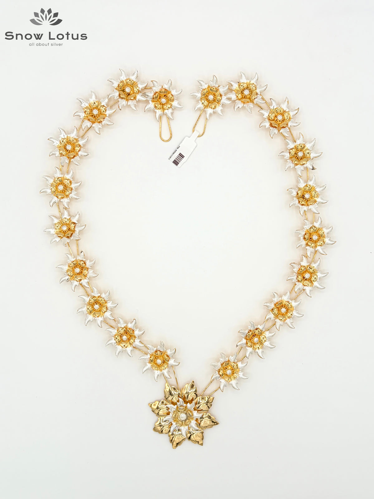 Gold Polish Flower Haaram/Mala M2