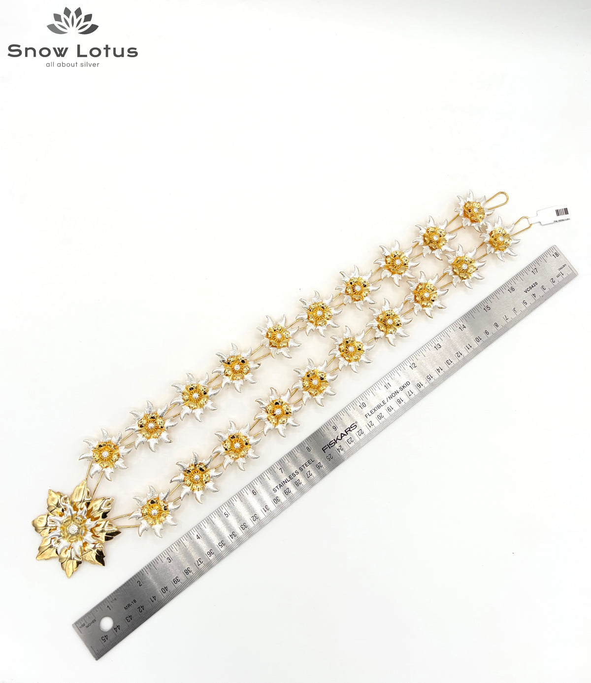 Gold Polish Flower Haaram/Mala M2