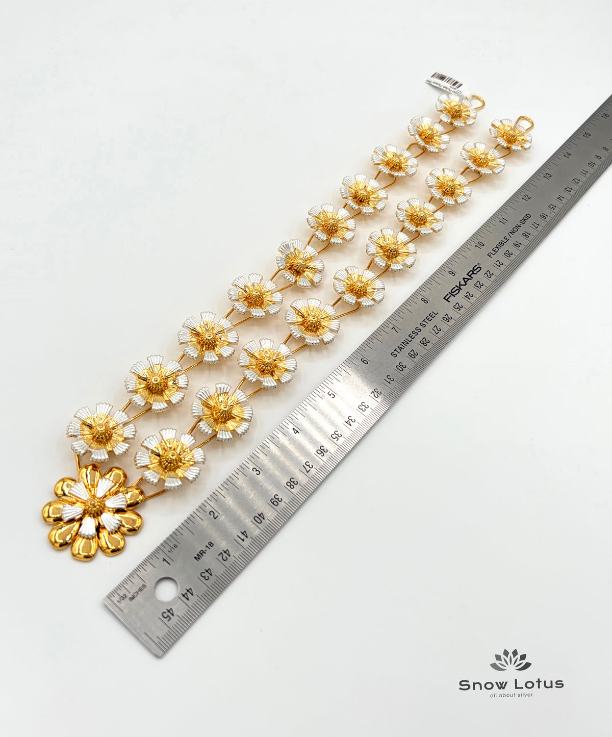 Gold Polish Flower Haaram/Mala M5