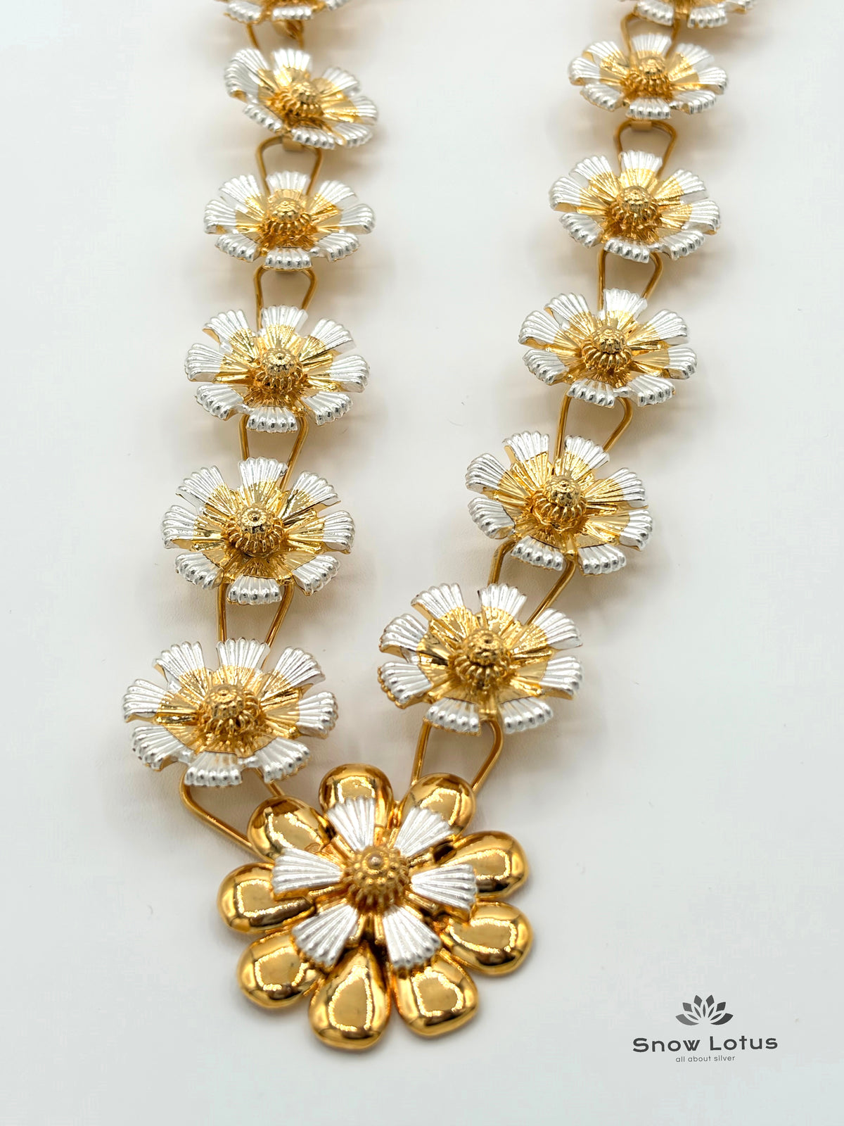 Gold Polish Flower Haaram/Mala M5