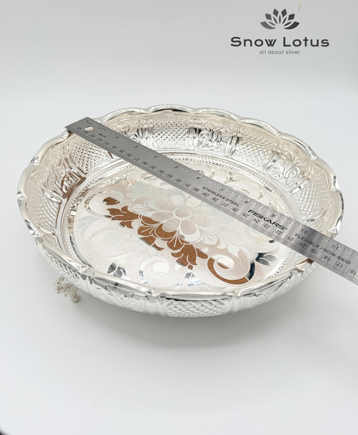 Pooja Plate Nakshi Elephant Legs M2
