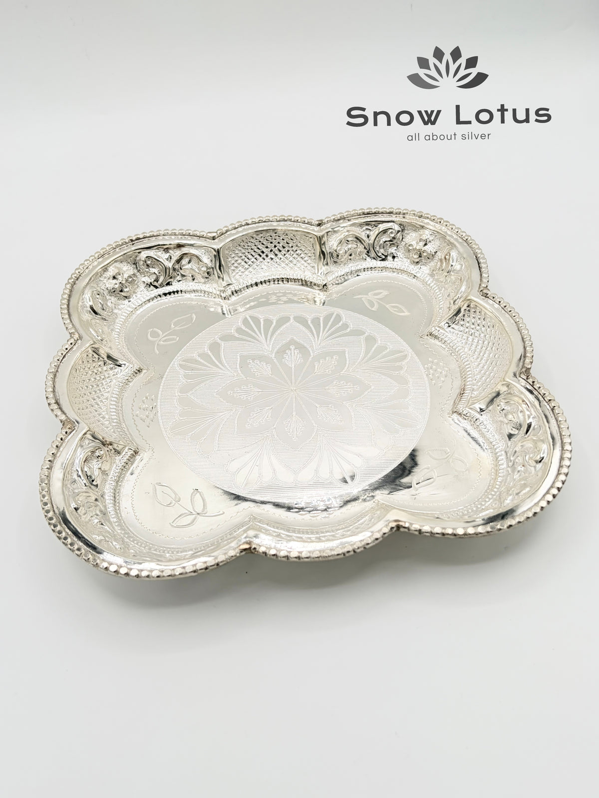 Pooja Plate Nakshi Arch shaped Square