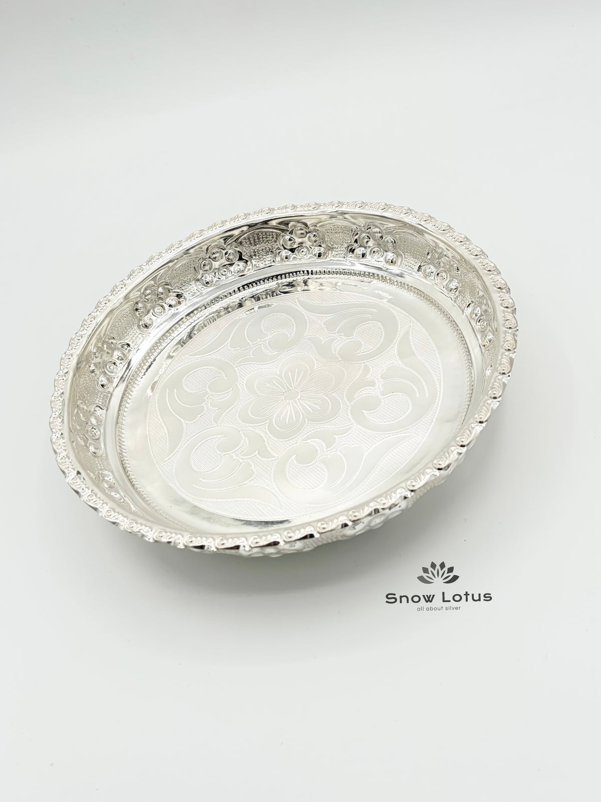 Pooja Plate Nakshi Bar Legs M4