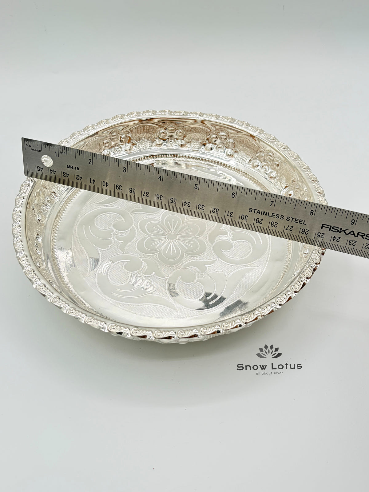 Pooja Plate Nakshi Bar Legs M4