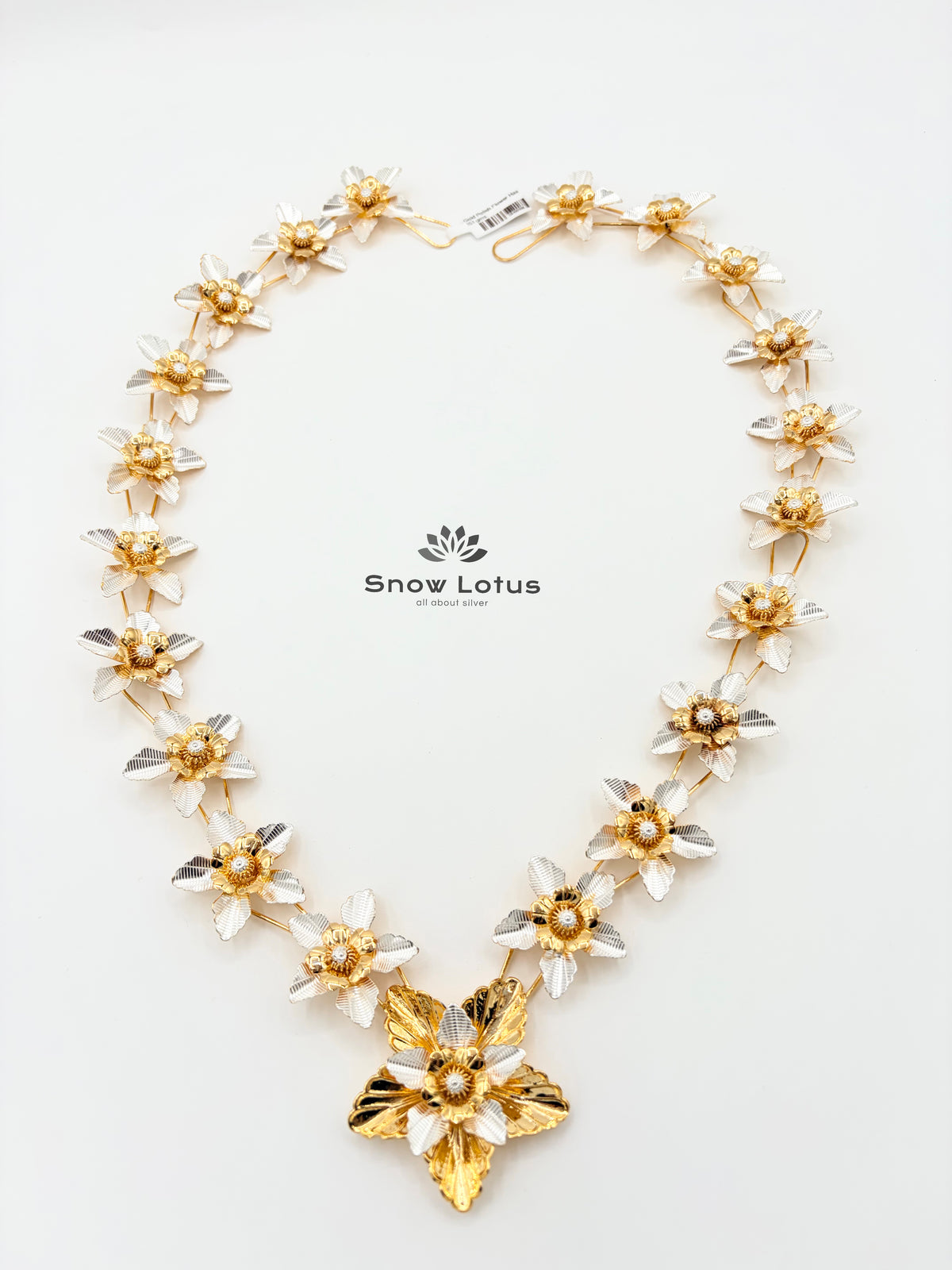 Gold Polish Flower Haaram/Mala M3