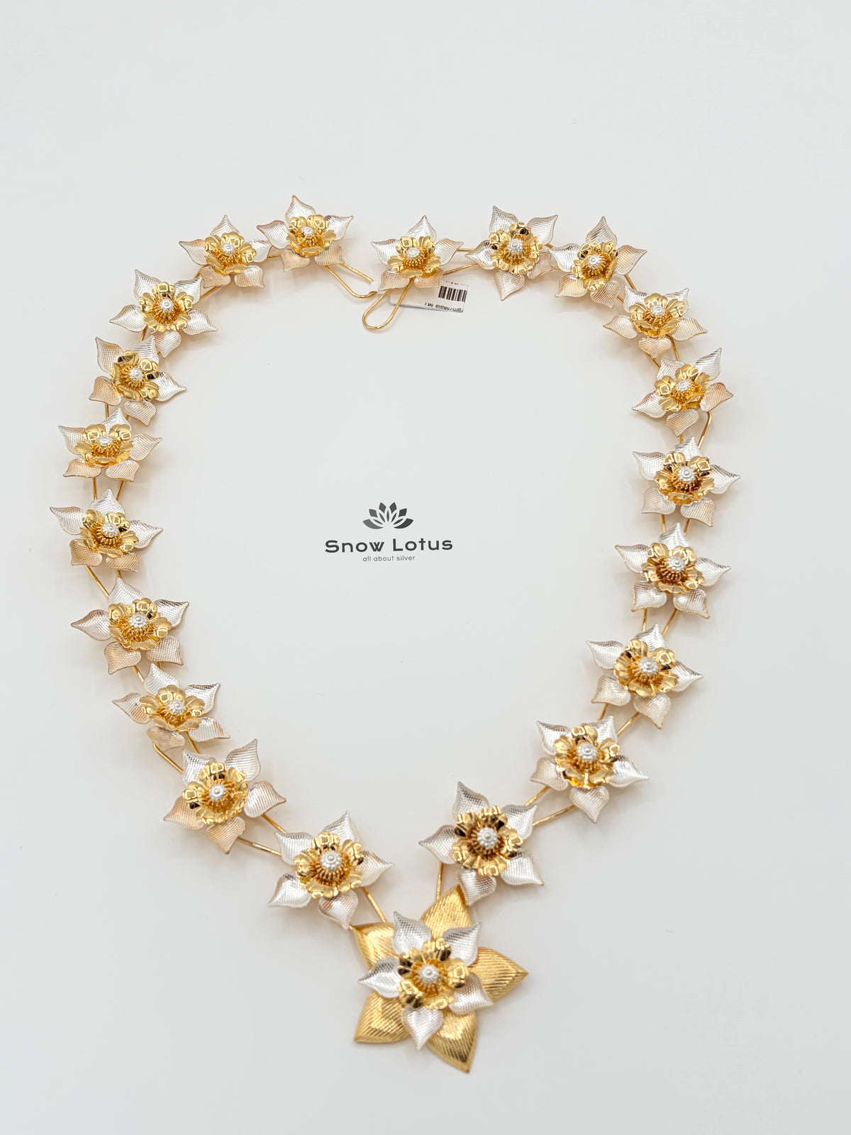 Gold Polish Flower Haaram/Mala M1