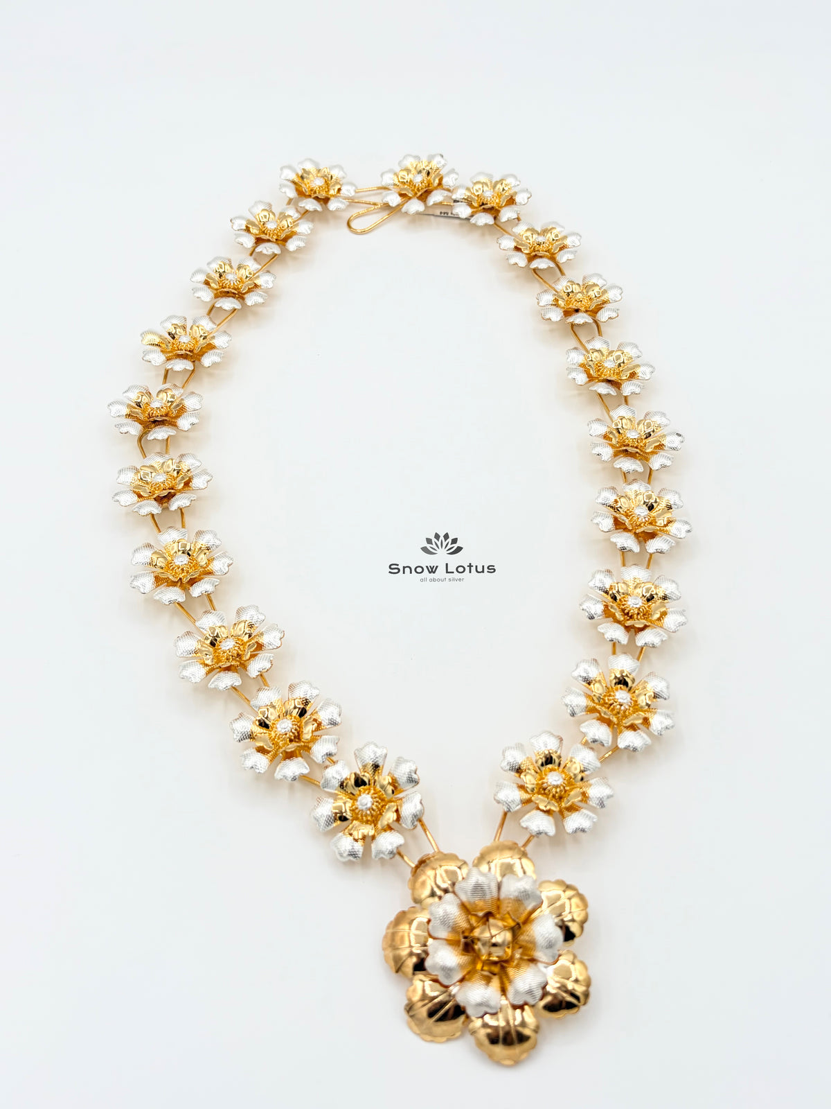 Gold Polish Flower Haaram/Mala M4