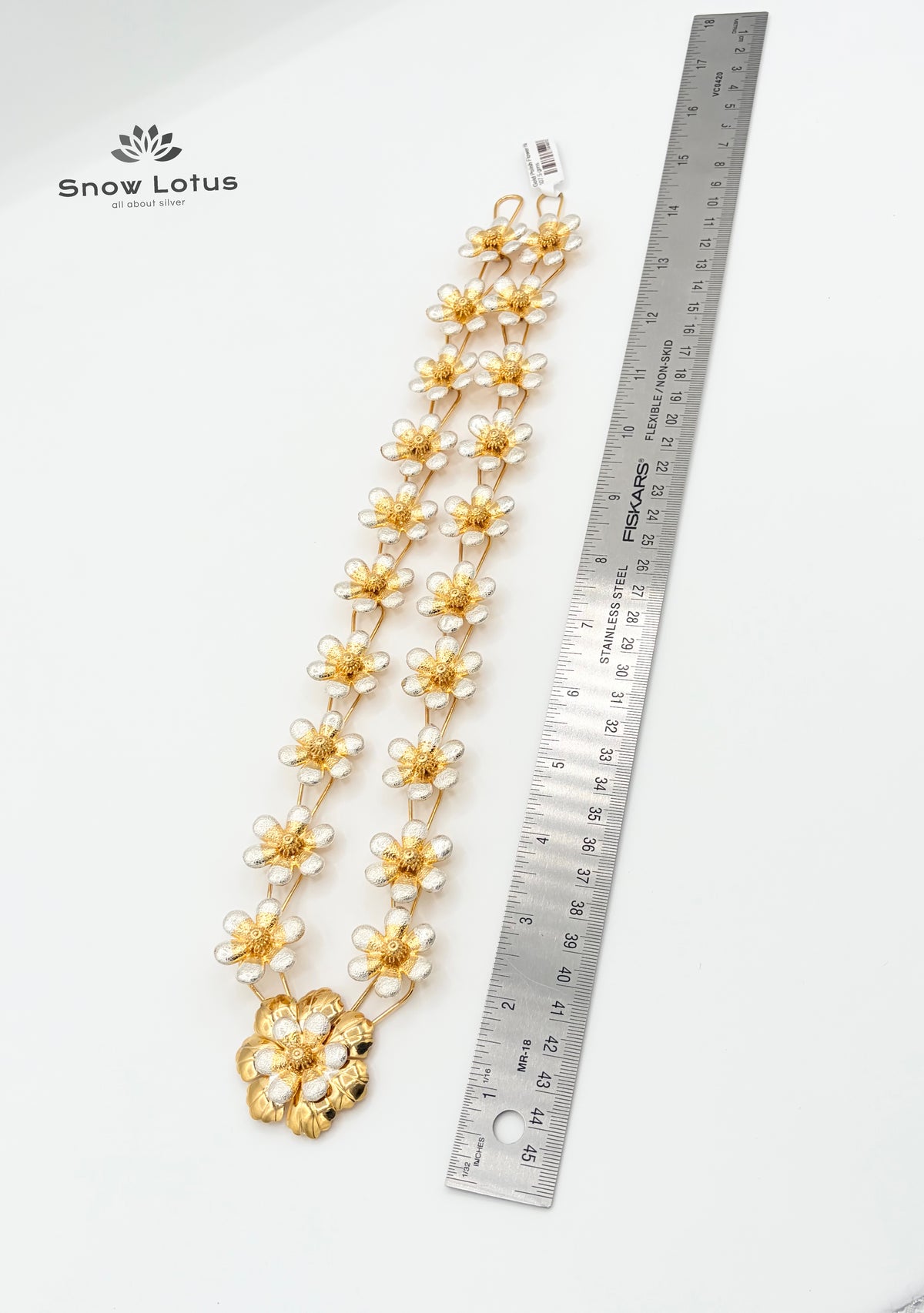 Gold Polish Flower Haaram/Mala M6