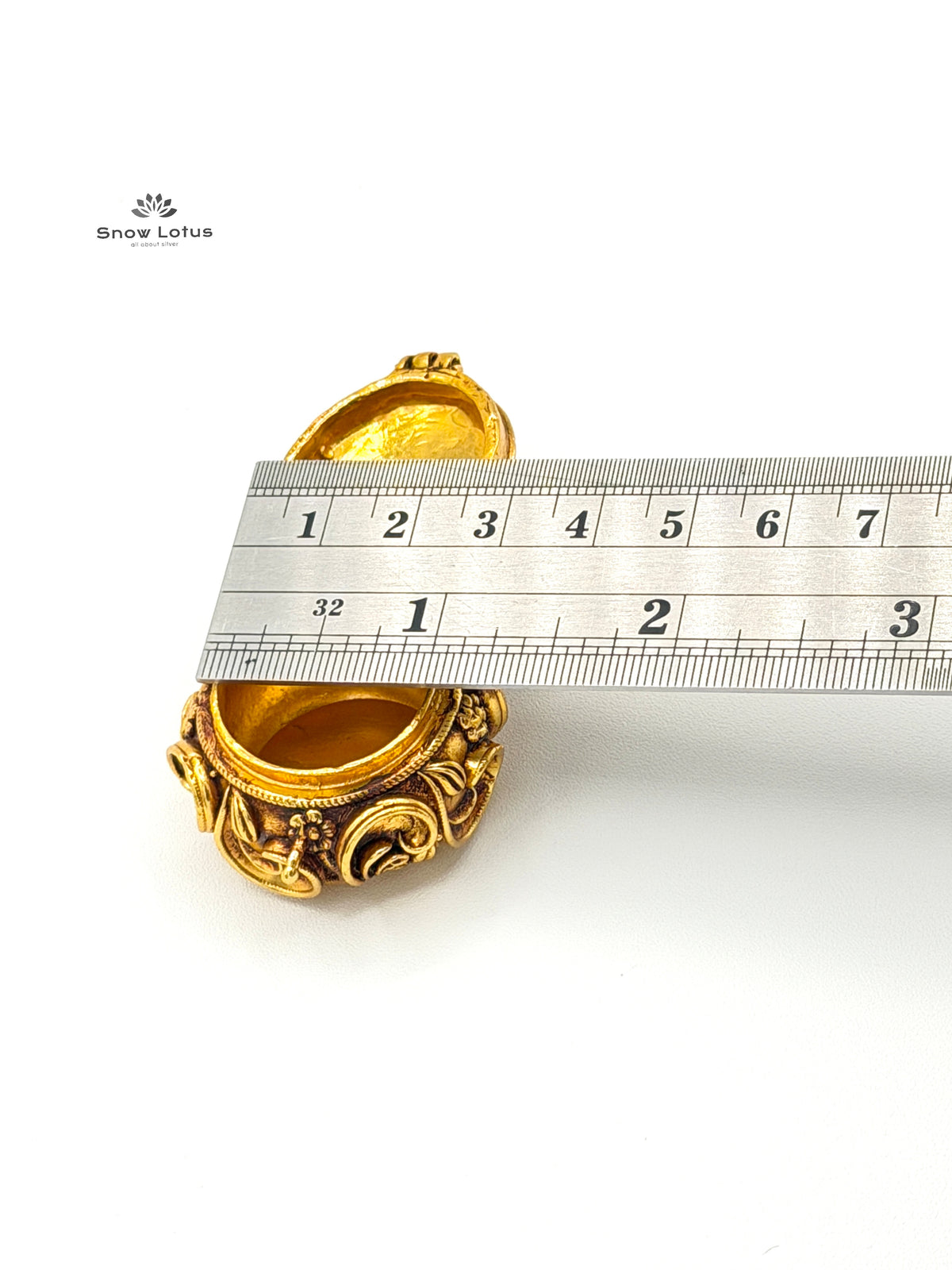 Gold Plated Special Kumkum Box Nakshi