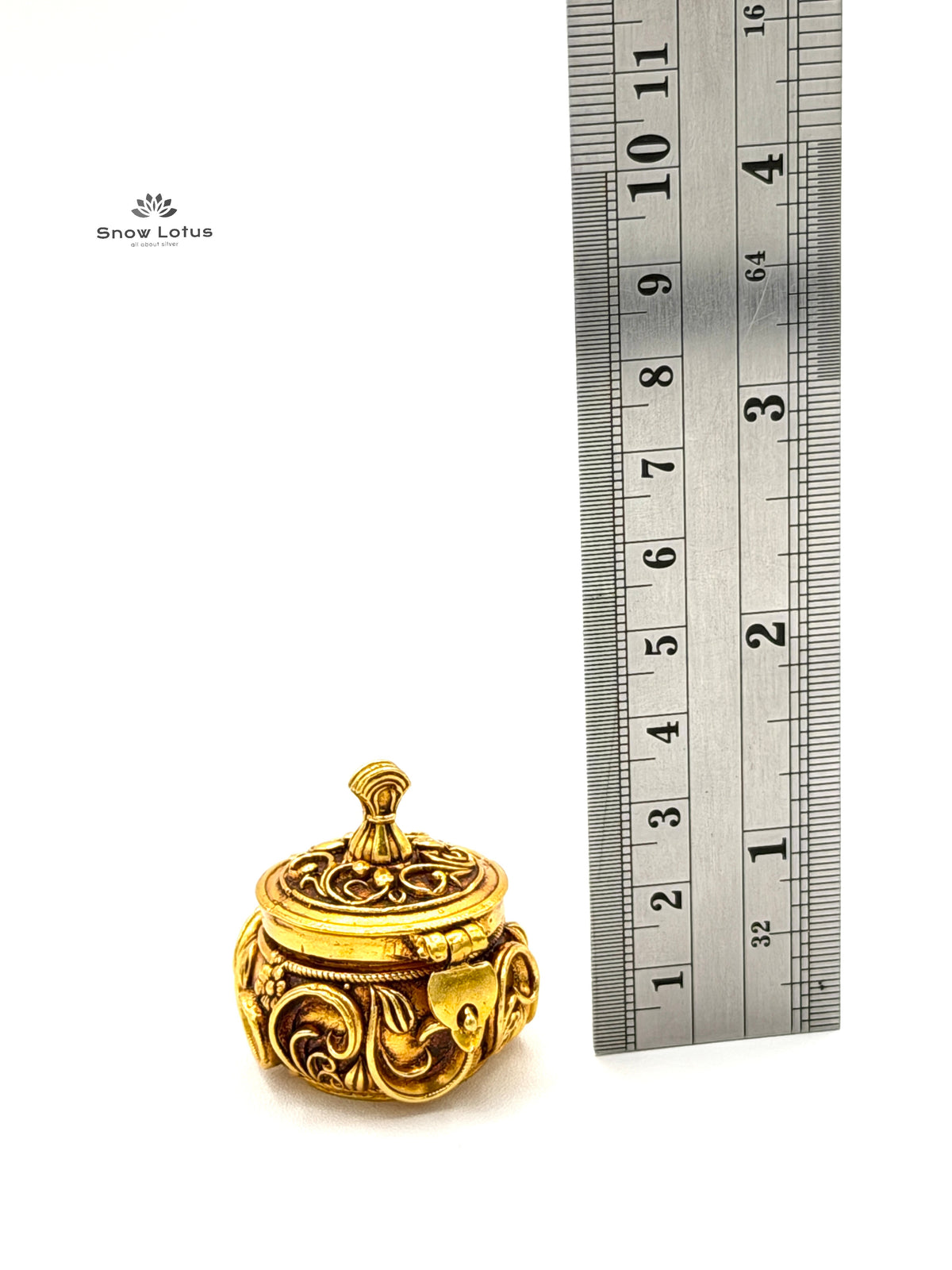 Gold Plated Special Kumkum Box Nakshi