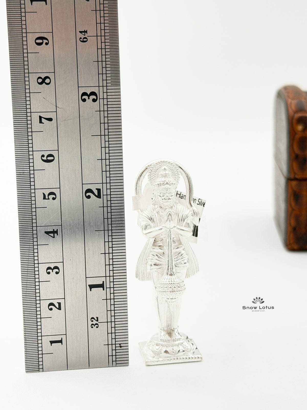 Bhakta Hanuman Silver Solid 3D