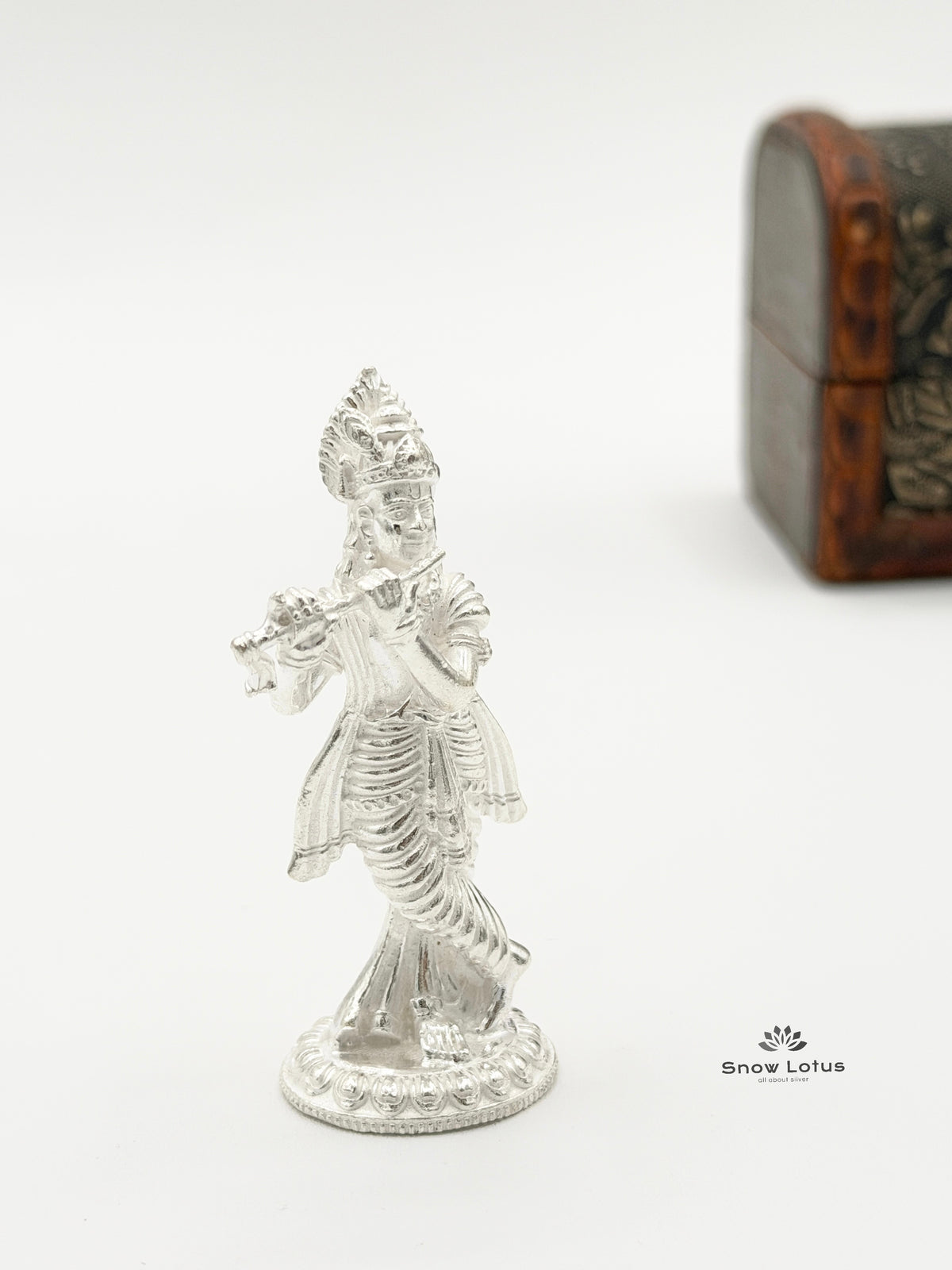 Gopala Krishna Silver Solid 3D