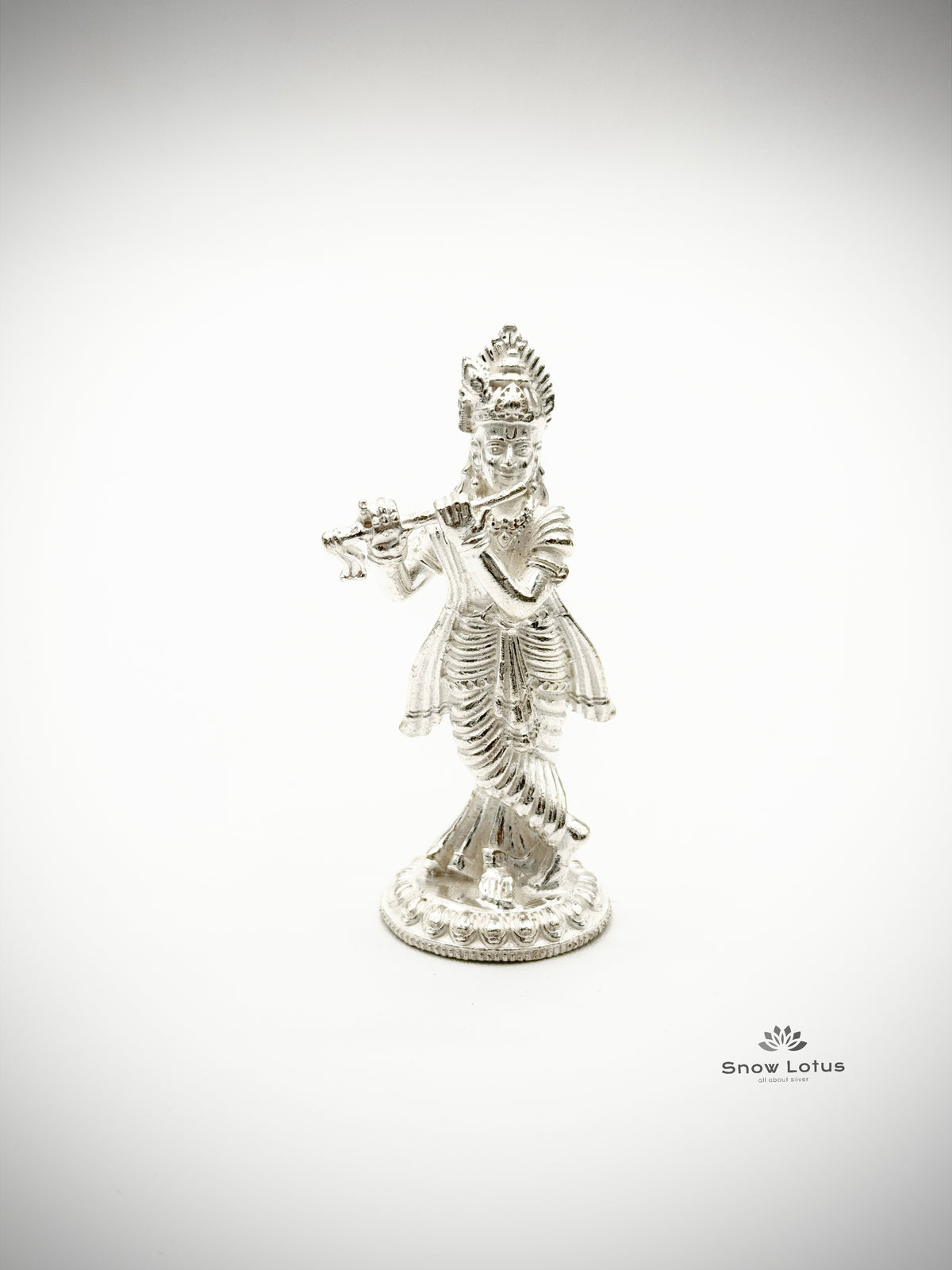 Gopala Krishna Silver Solid 3D