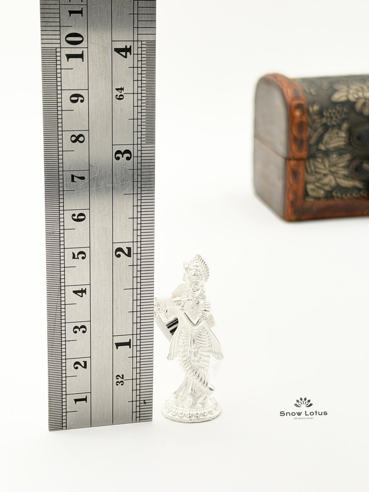 Gopala Krishna Silver Solid 3D