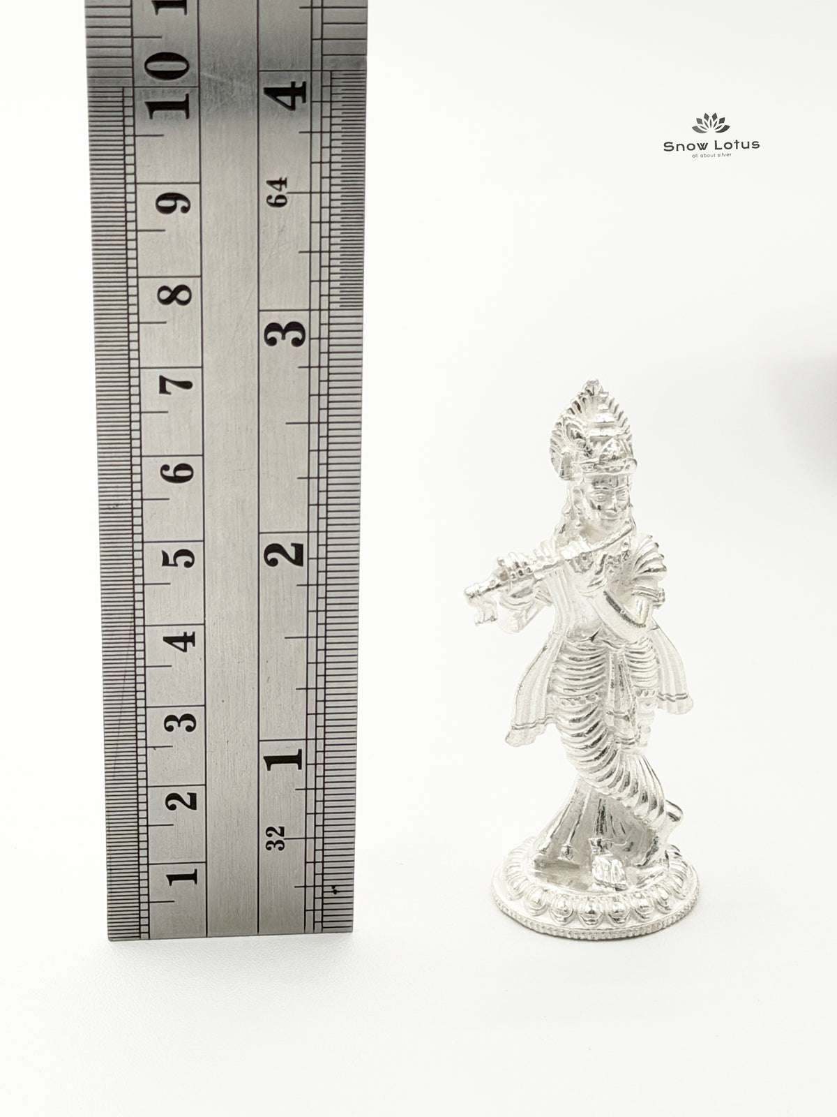 Gopala Krishna Silver Solid 3D