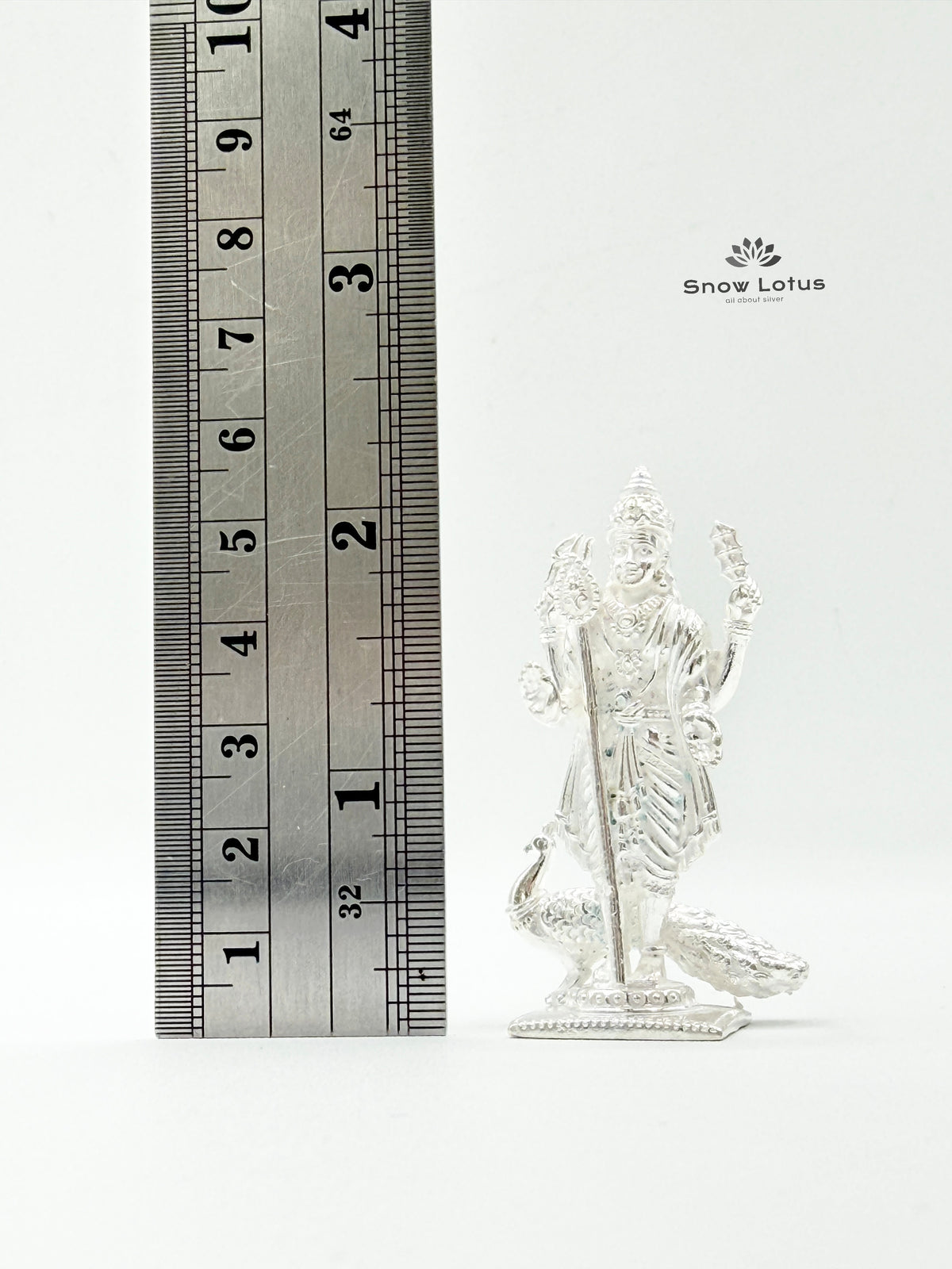 Subramanya Swamy Silver Solid 3D