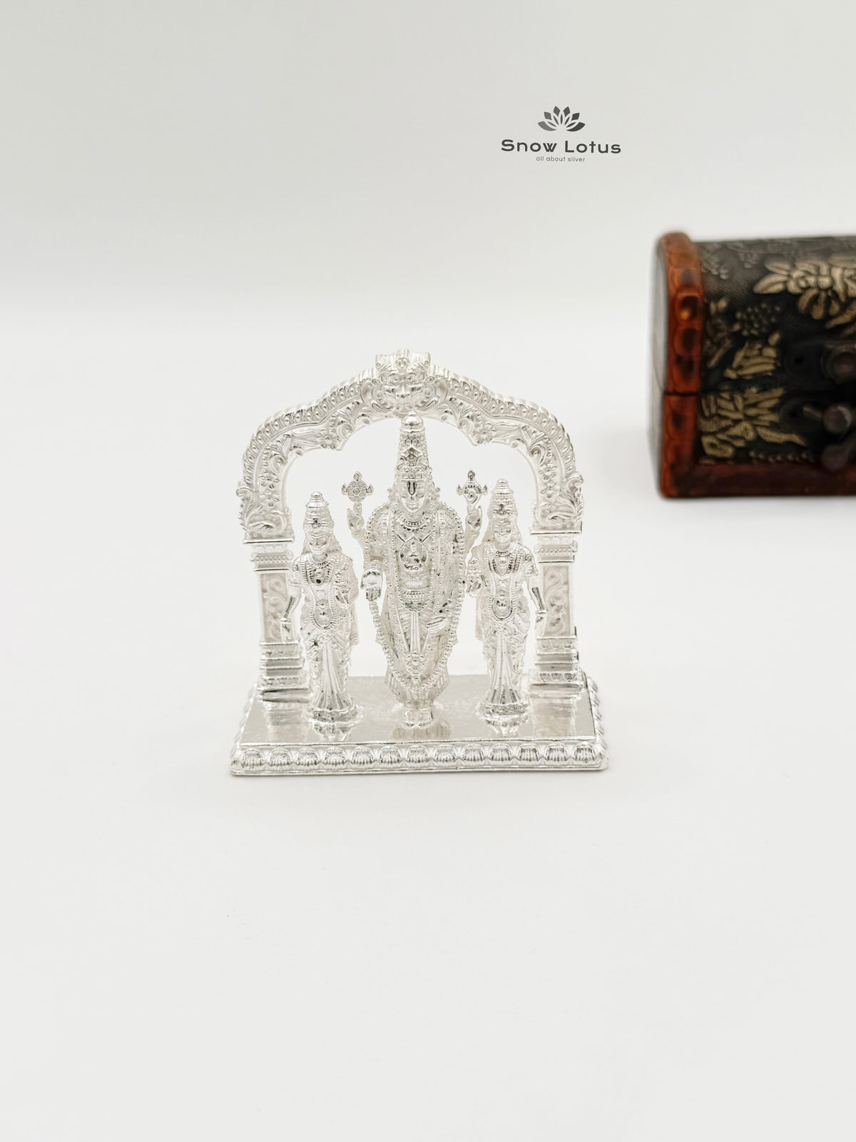 Balaji with Ammavaru Silver Solid 3D