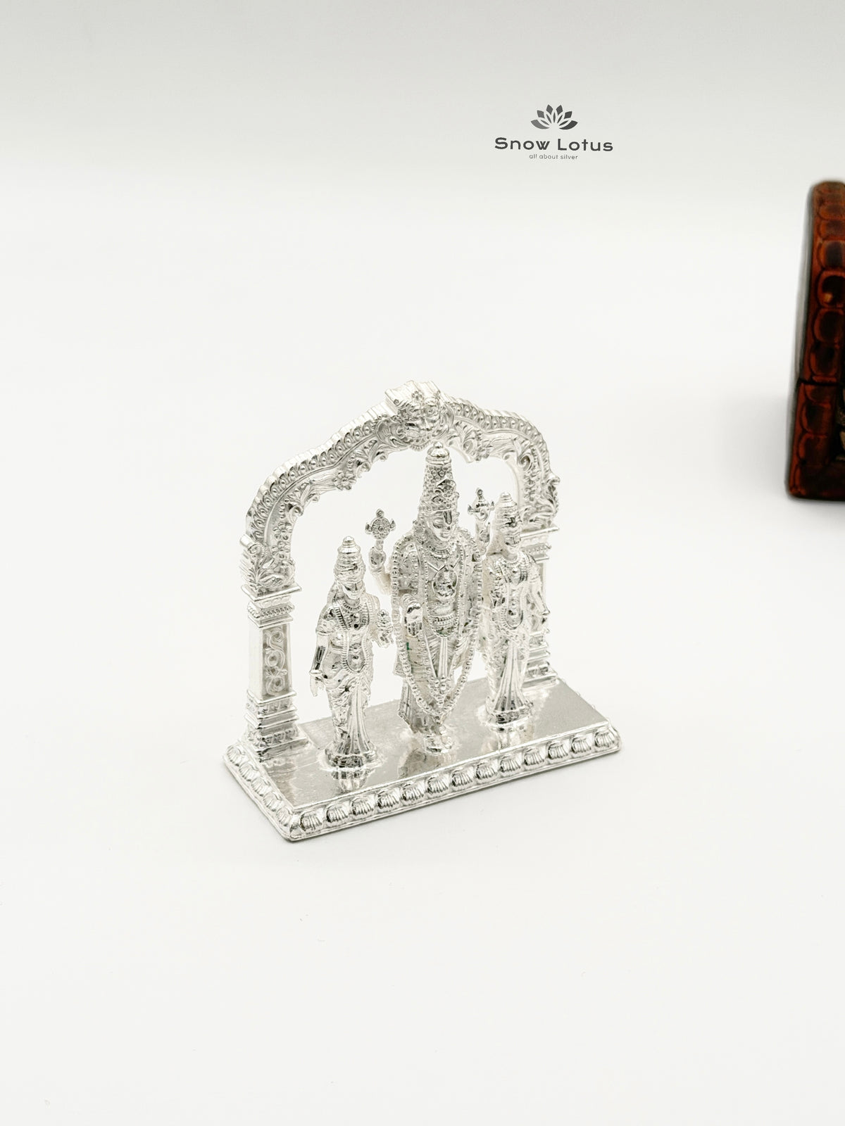 Balaji with Ammavaru Silver Solid 3D