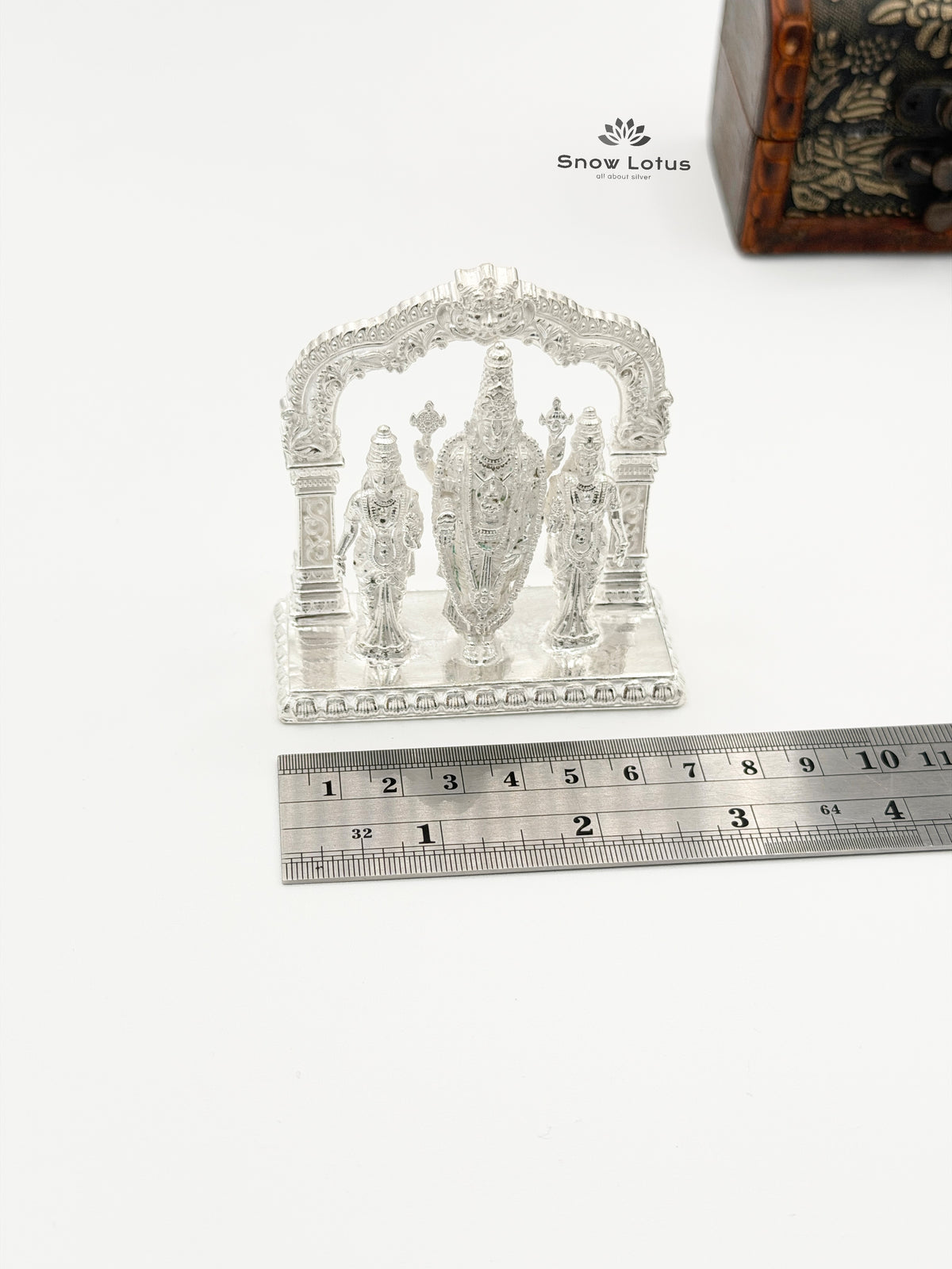 Balaji with Ammavaru Silver Solid 3D