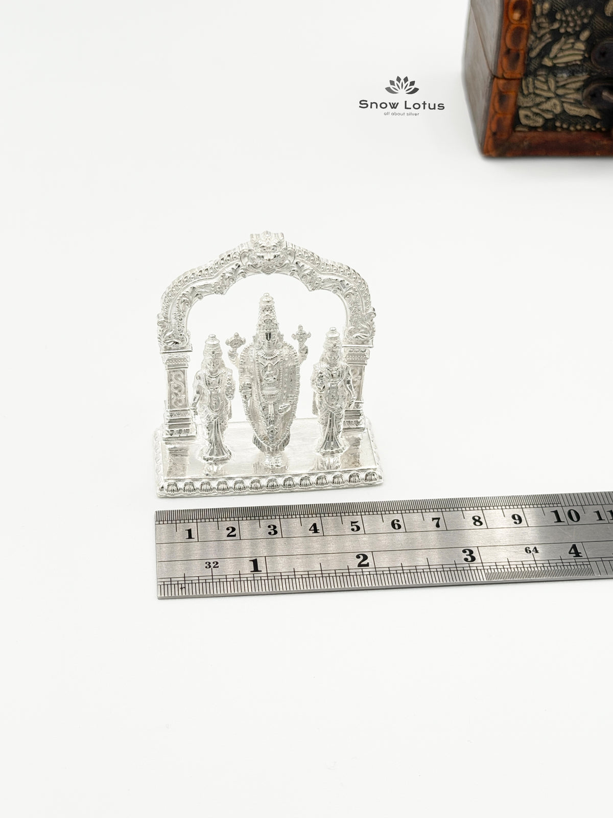 Balaji with Ammavaru Silver Solid 3D